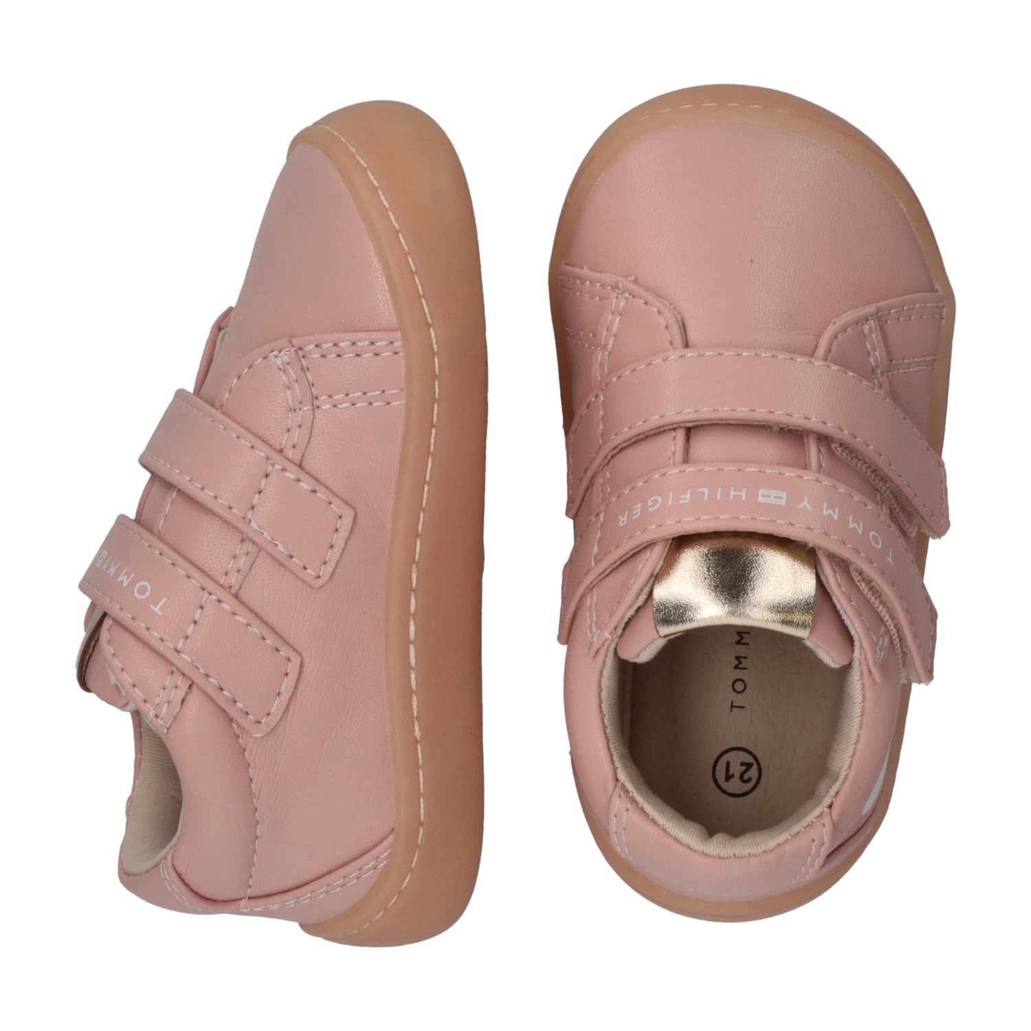 Tommy Hilfiger Lauflernschuh  Barfußschuh, Halbschuh, Babyschuh mit regulierbarem Klettverschluss