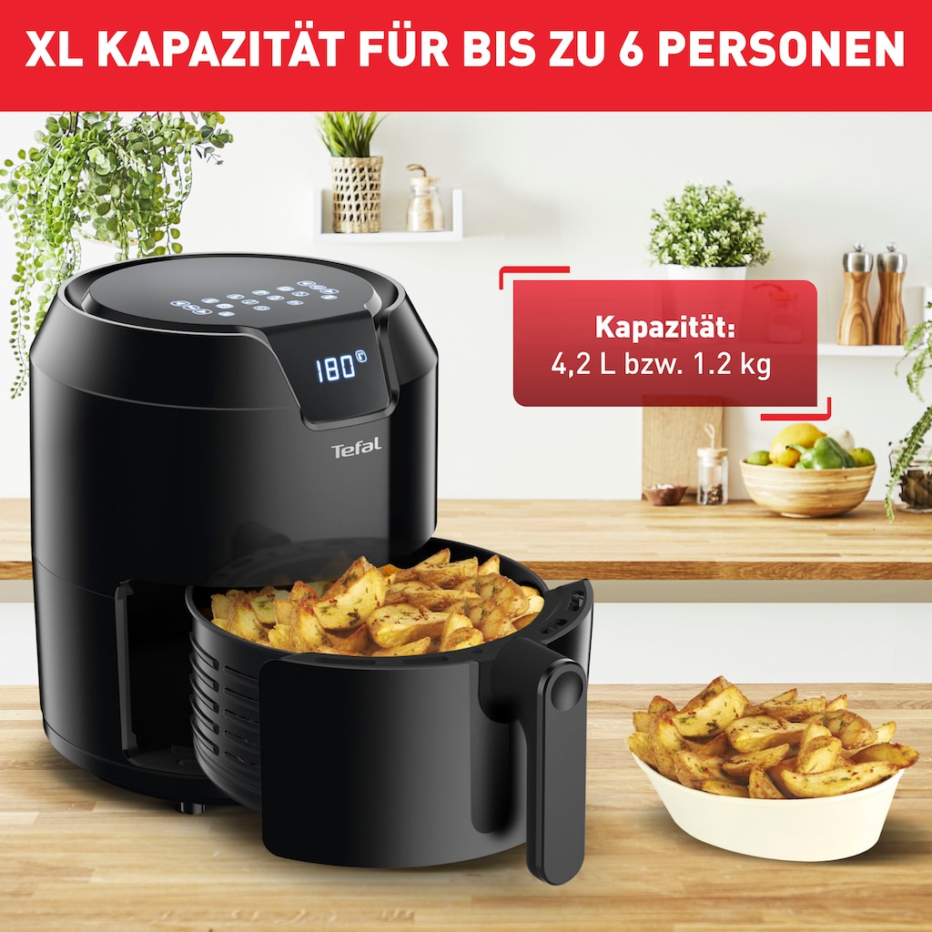 Tefal Heißluftfritteuse »EY4018 Easy Fry Precision XL«, 1500 W, 4,2 L Kapazität, automatische Programme, Timer, ohne Fett/Öl