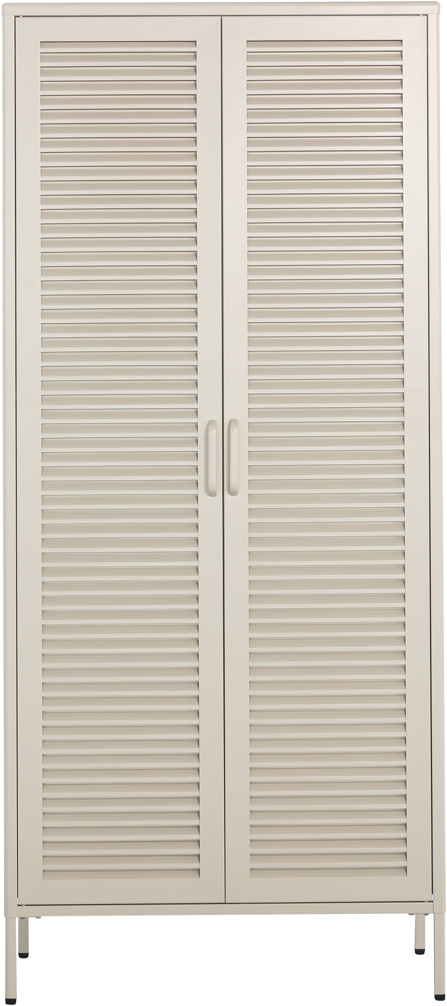 OTTO home Kleiderschrank »GERRON Kleiderschrank Metallschrank Spind« Schlafzimmerschrank mit 2 Türen weiß Breite 80cm