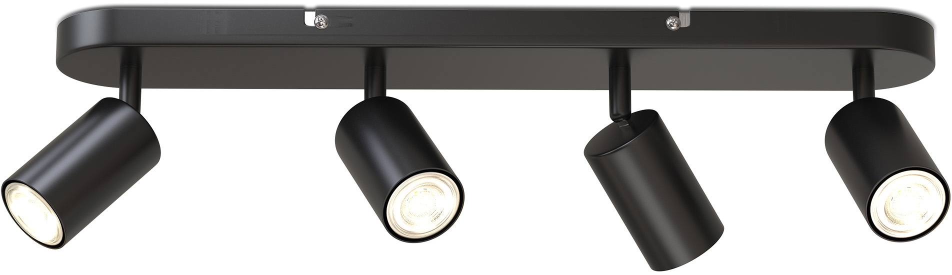 Deckenspots »BK_DS1448 Spotlampe, Schwenkbar, Drehbar, GU10-Fassung, Schwarz«, 4...