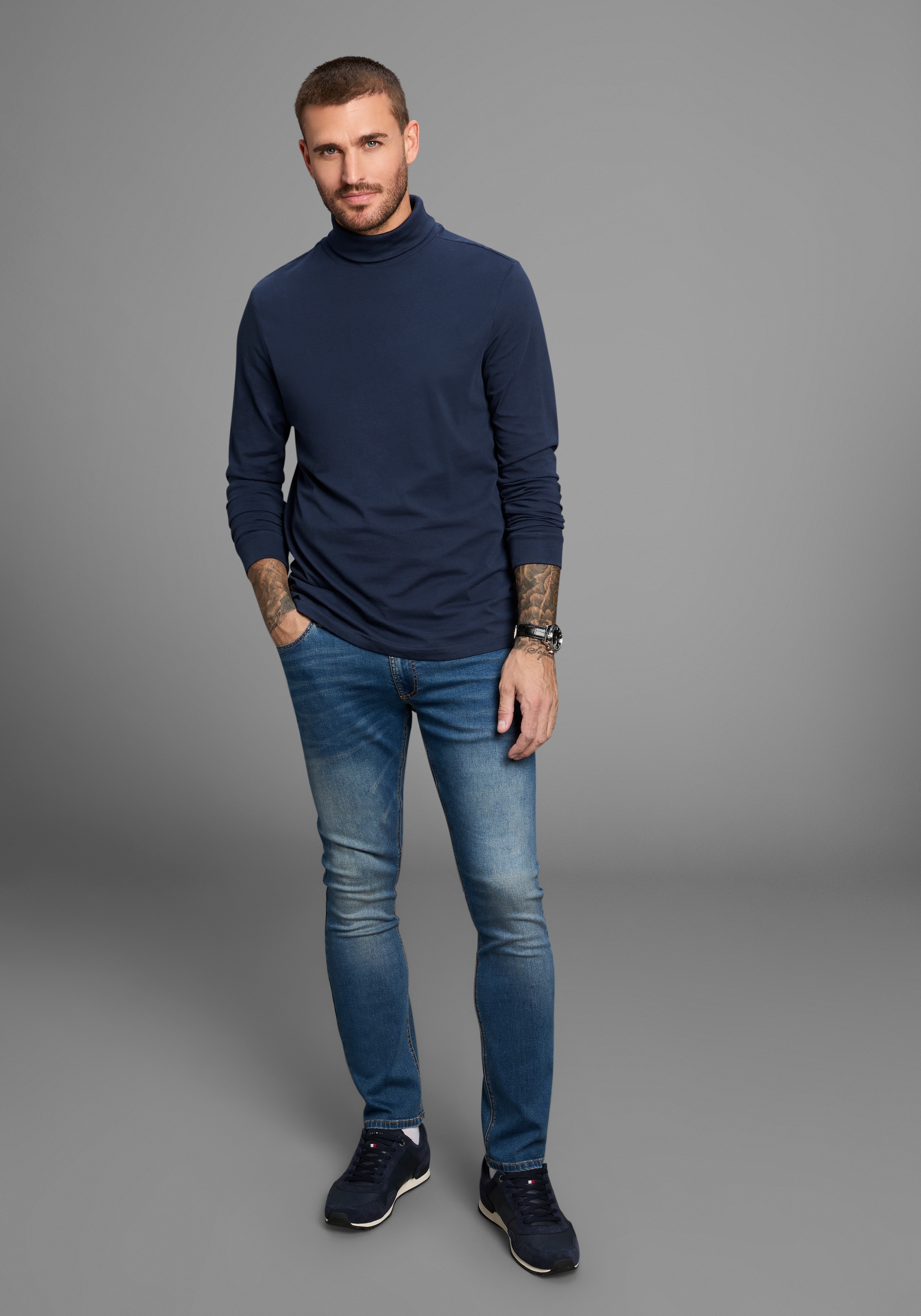 Bruno Banani Rollkragenshirt, auch zum Unterziehen