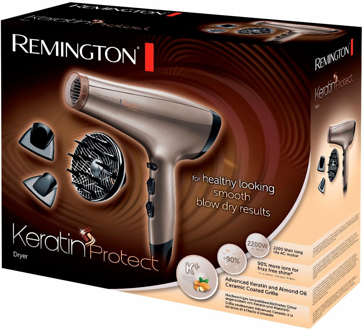 Remington Haartrockner »AC OTTO 8002«, kaufen bei 2200 W, Ionen-Generator AC-Motor, jetzt Aufsätze, 3