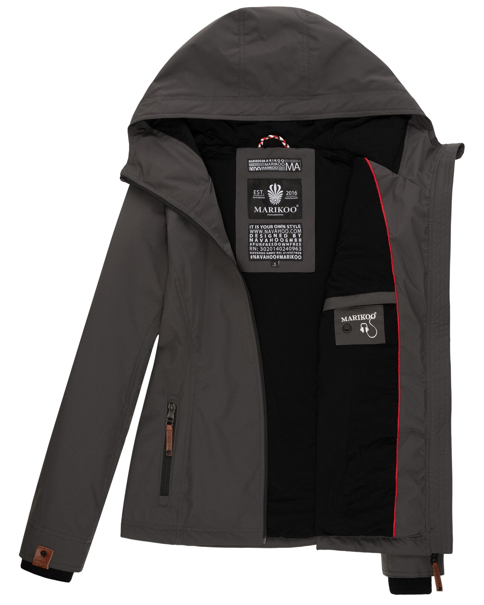 Marikoo Outdoorjacke »Marikoo Brombeere Damen Jacke B862«