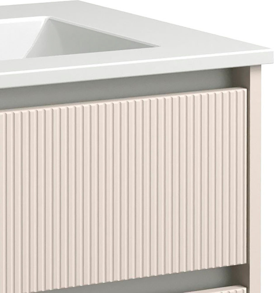 welltime Waschtisch »Urban«, mit Keramik Waschbecken, 2 Schubladen mit Softclose, Breite 60 cm