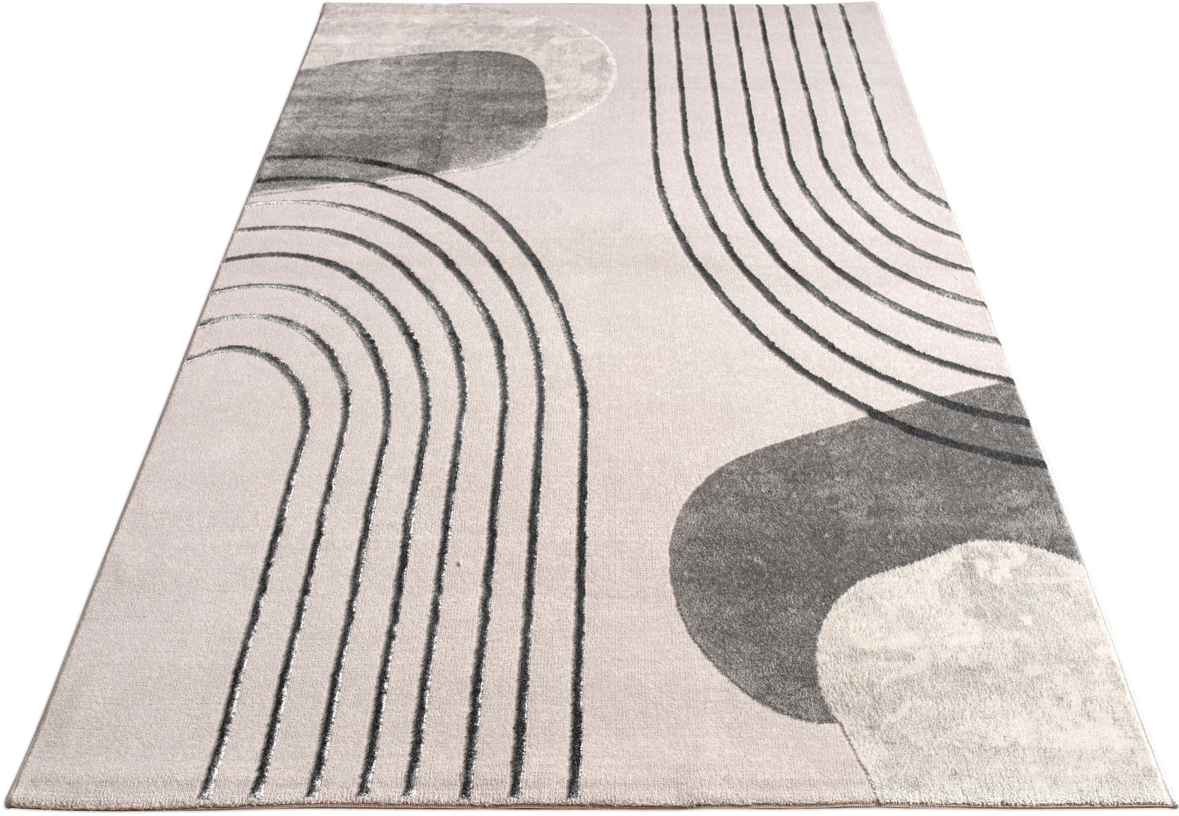 Paco Home Teppich »Tuana bestellen modernes bei rechteckig, Struktur, Scandi-Look Hoch-Tief Regenbogen, 216«, Kurzflor, OTTO Design