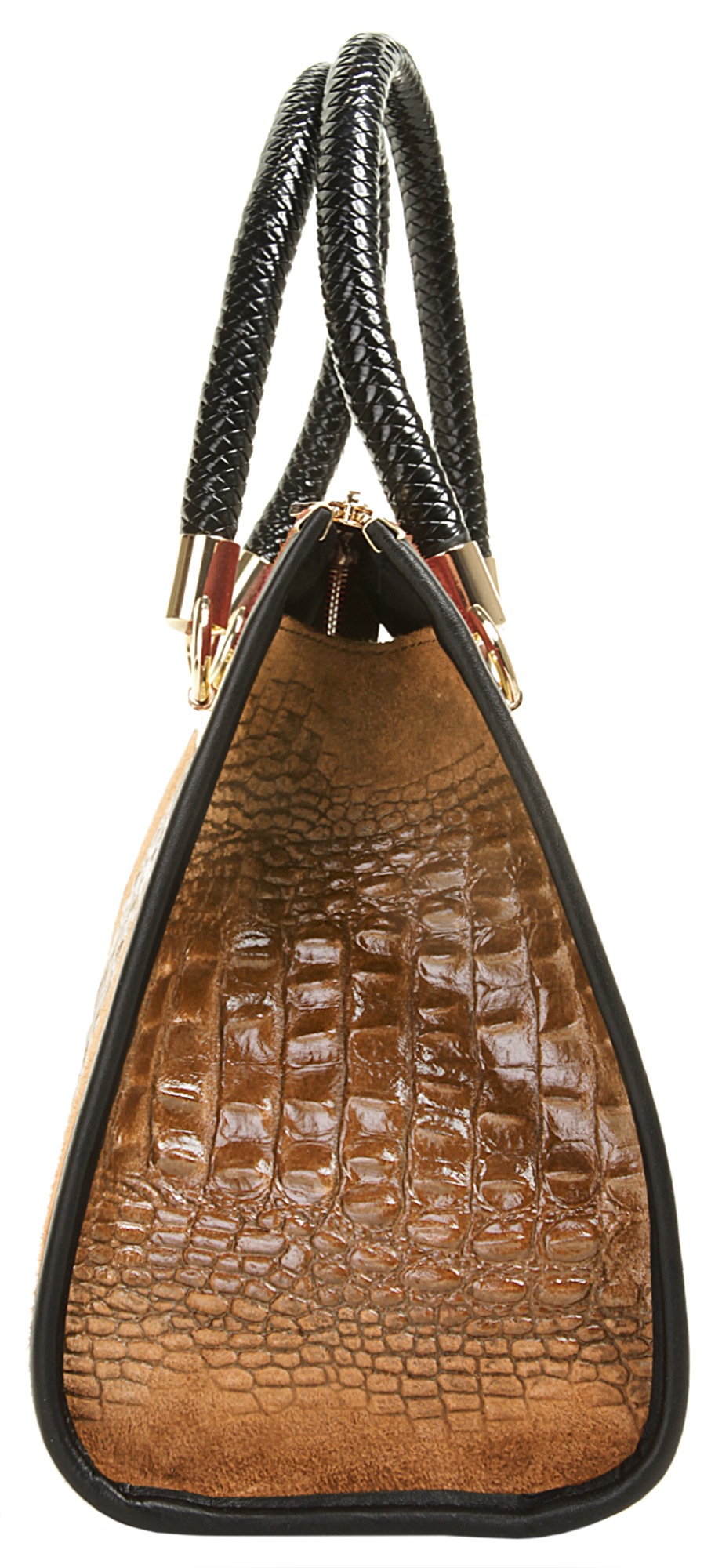 Cluty Henkeltasche, echt Leder, Made in Italy
