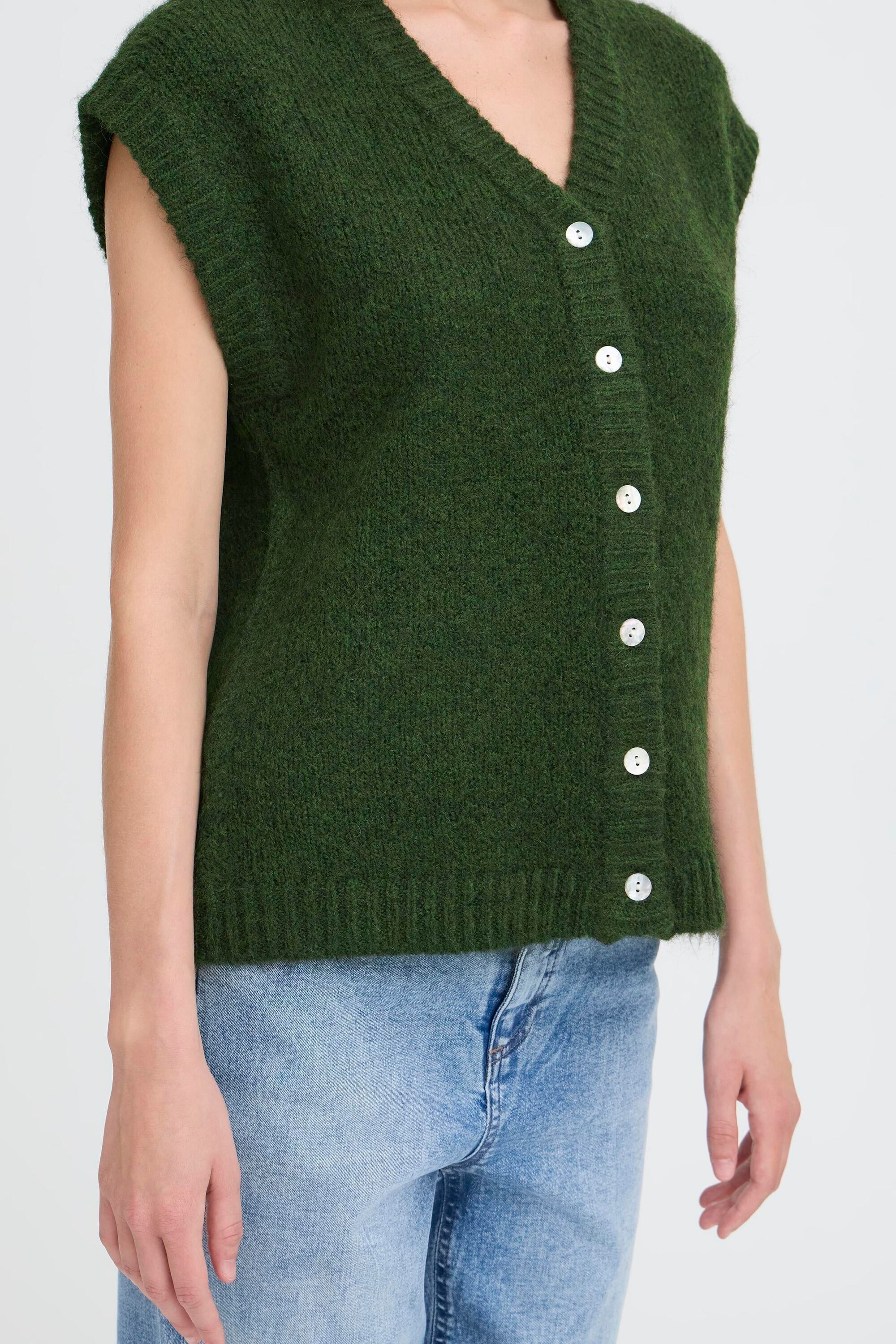 Ichi Strickjacke »Strickweste IHBELABLUE«