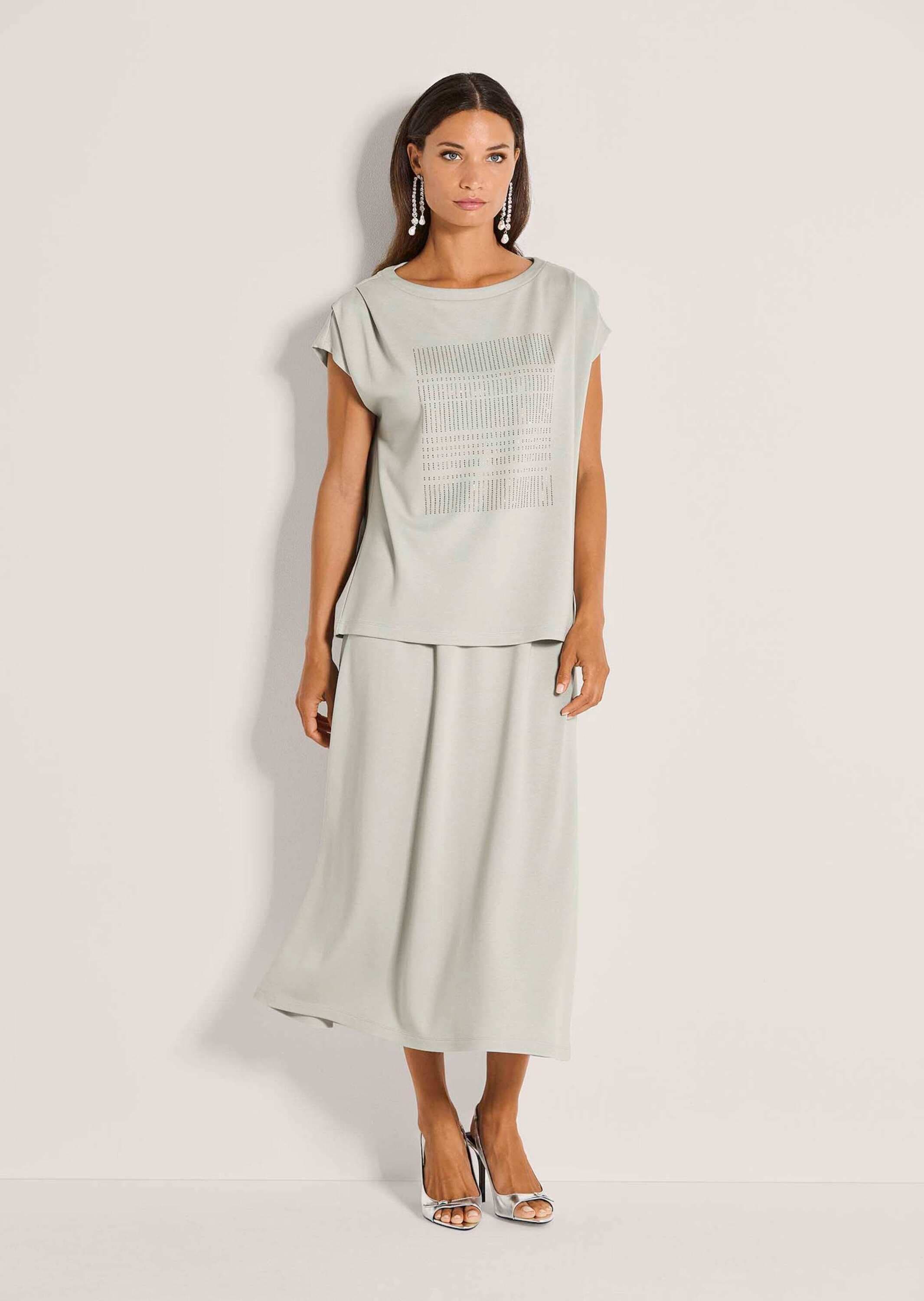 MADELEINE Kurzarmshirt »Shirt Oversized-Shirt mit Kurzarm, Rundhals« Strasssteine