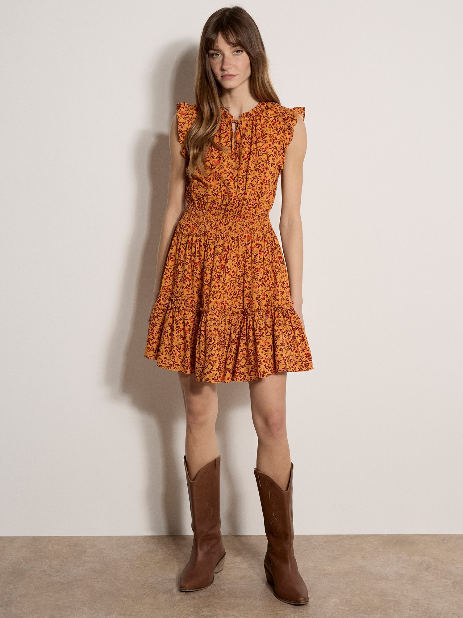 Apricot Minikleid »Minikleid« mit Bindeband,  mit Bindeband