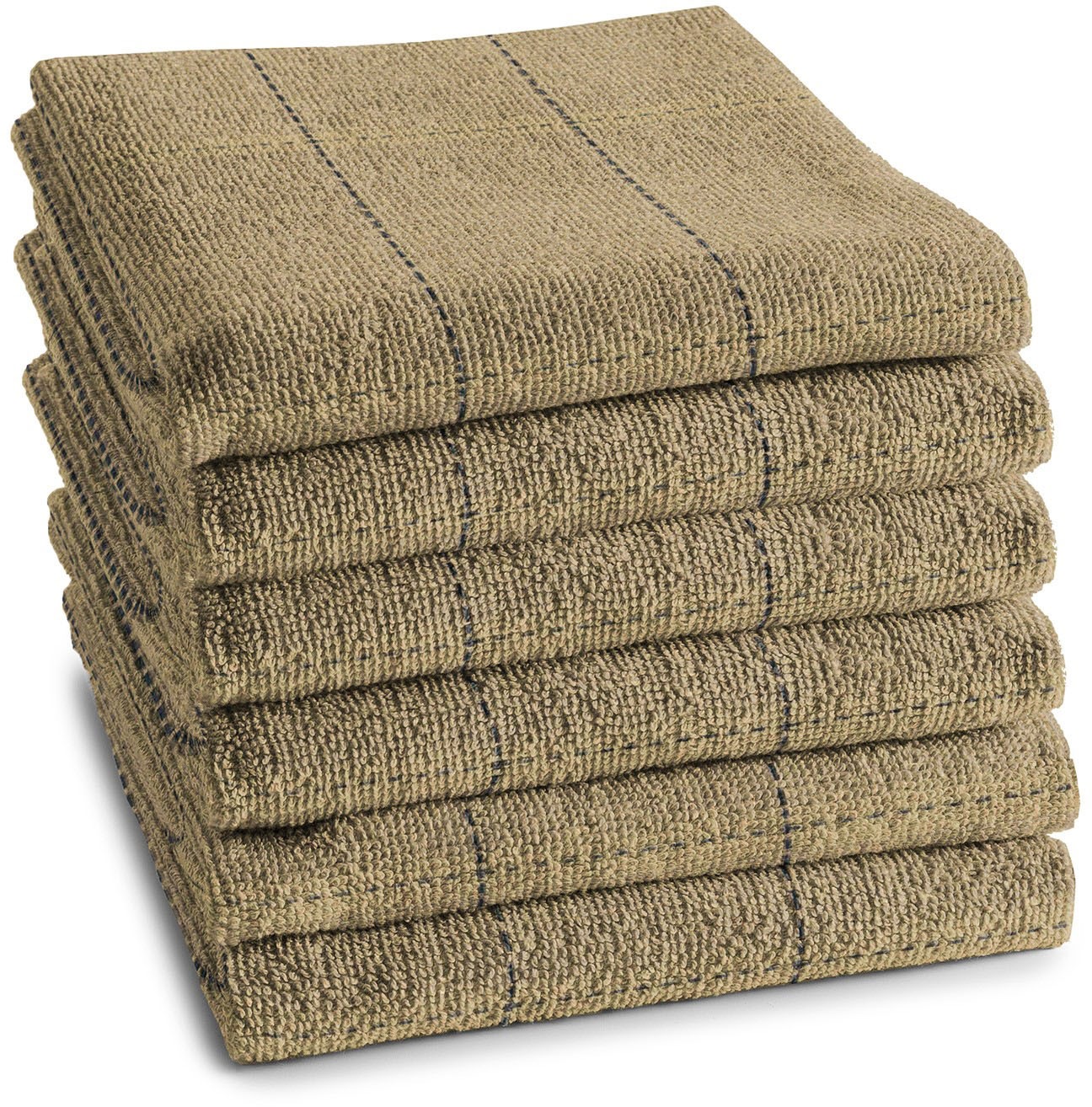 DDDDD Geschirrtuch »Fence«, (Set, 6 tlg.), Küchenhandtuch aus weicher Frottee, 50 x 55 cm