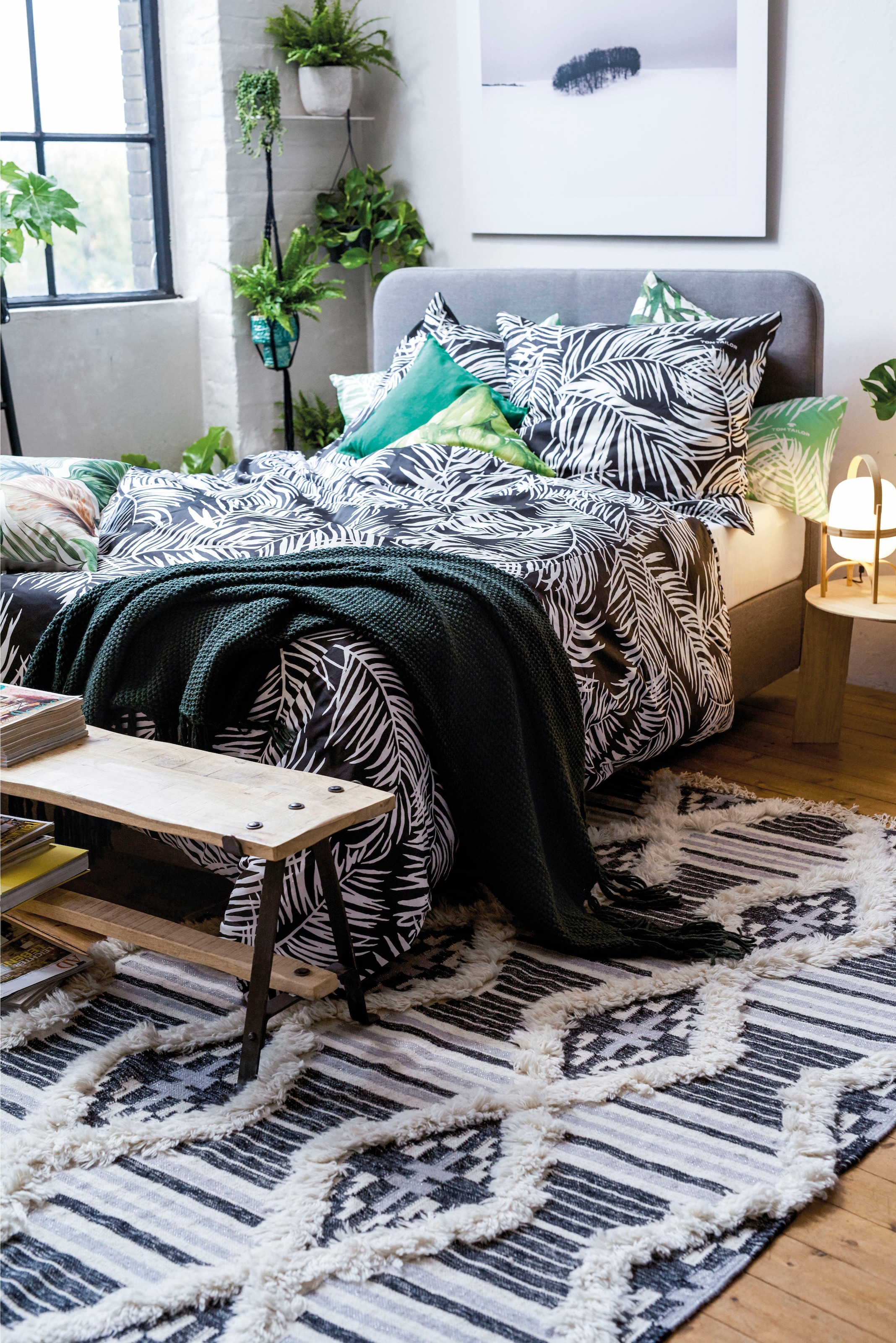 TOM TAILOR HOME Teppich »Cozy Kelim«, rechteckig, 5 mm Höhe, handgewebt, mit Fransen, Boho-Style