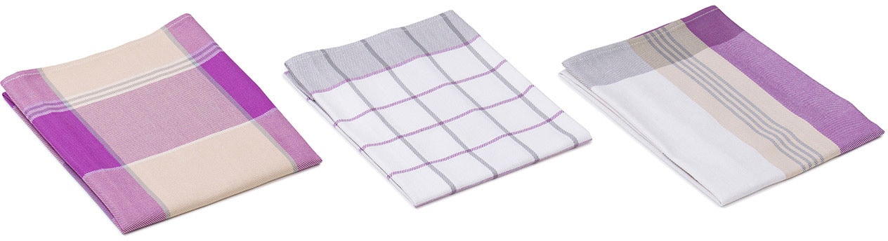 Gözze Geschirrtuch »Geschirrtücher, Des. 60058« Maß: 50 x 70 cm, Set: 2x kariert und 1x gestreift