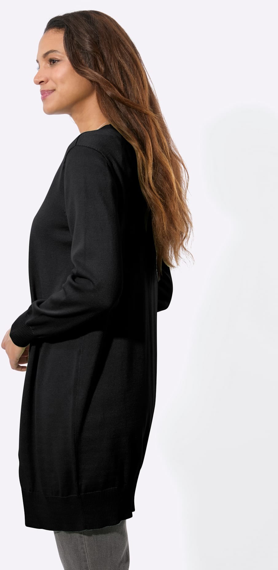 Casual Looks Longstrickjacke
