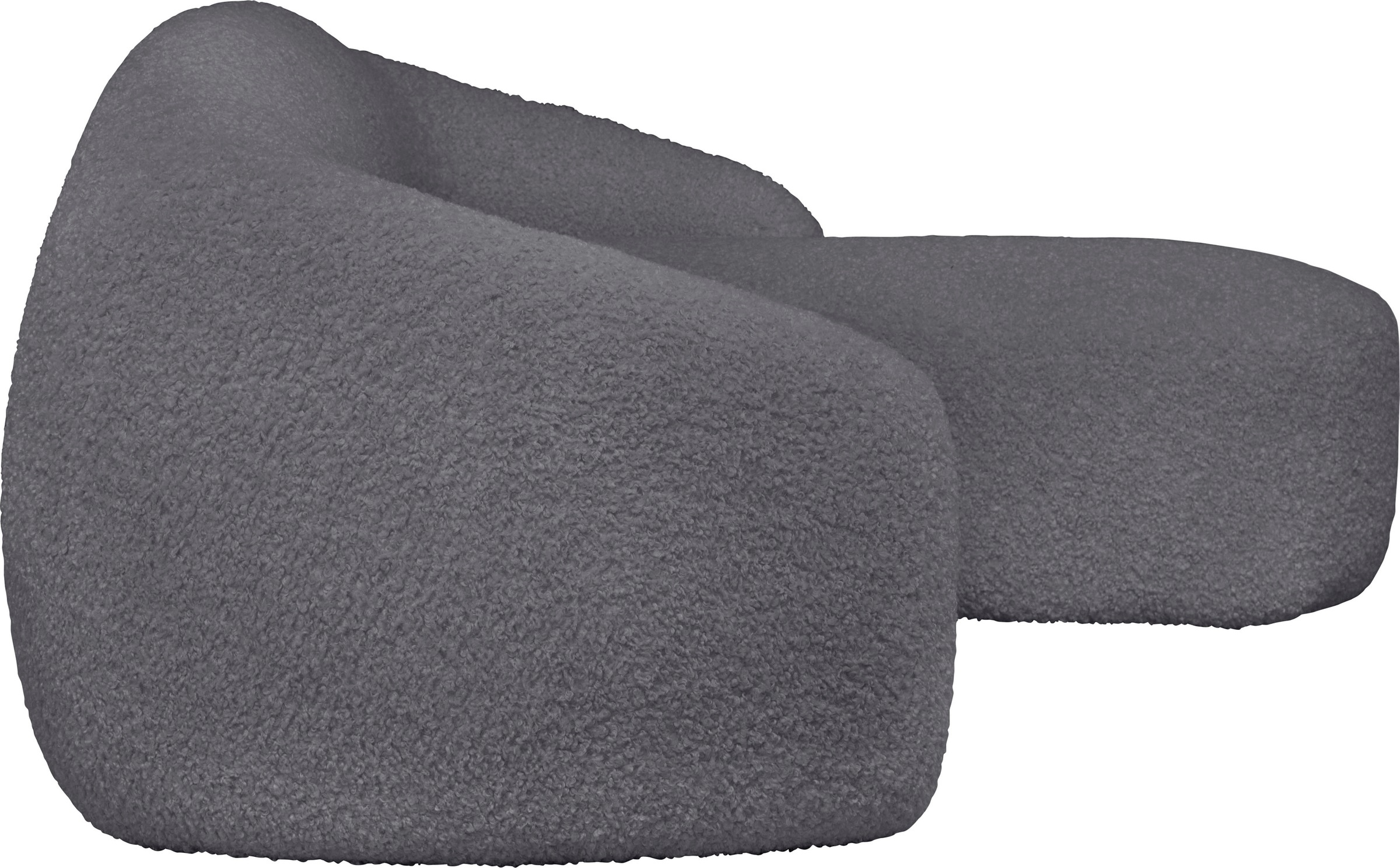 LeGer Home by Lena Gercke Ecksofa »YANI L-Form, Designersofa, organische Form, Maße B/T/H: 255/170/81 cm«, mit Wellenunterfederung, auch in Bouclé, Recamiere rechts/links