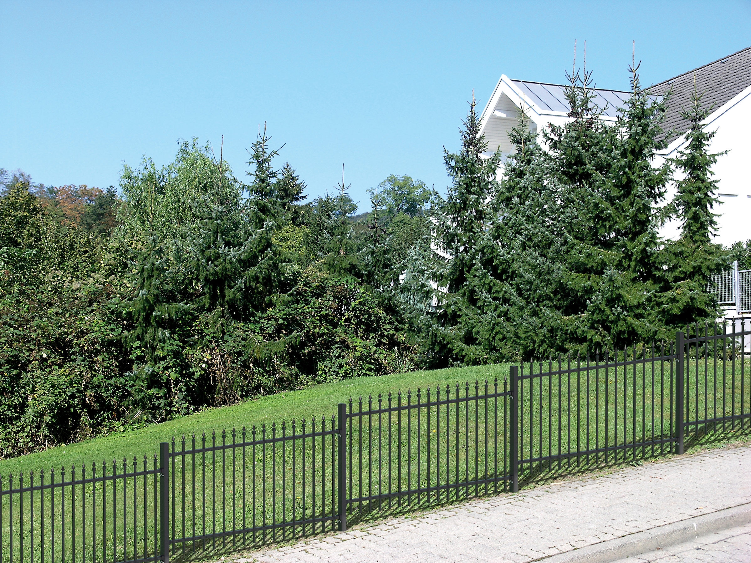 Alberts Metallzaun »Anbauset Chaussee« Höhe: 100 und 120 cm, Breite: 200 cm, zum Aufschrauben