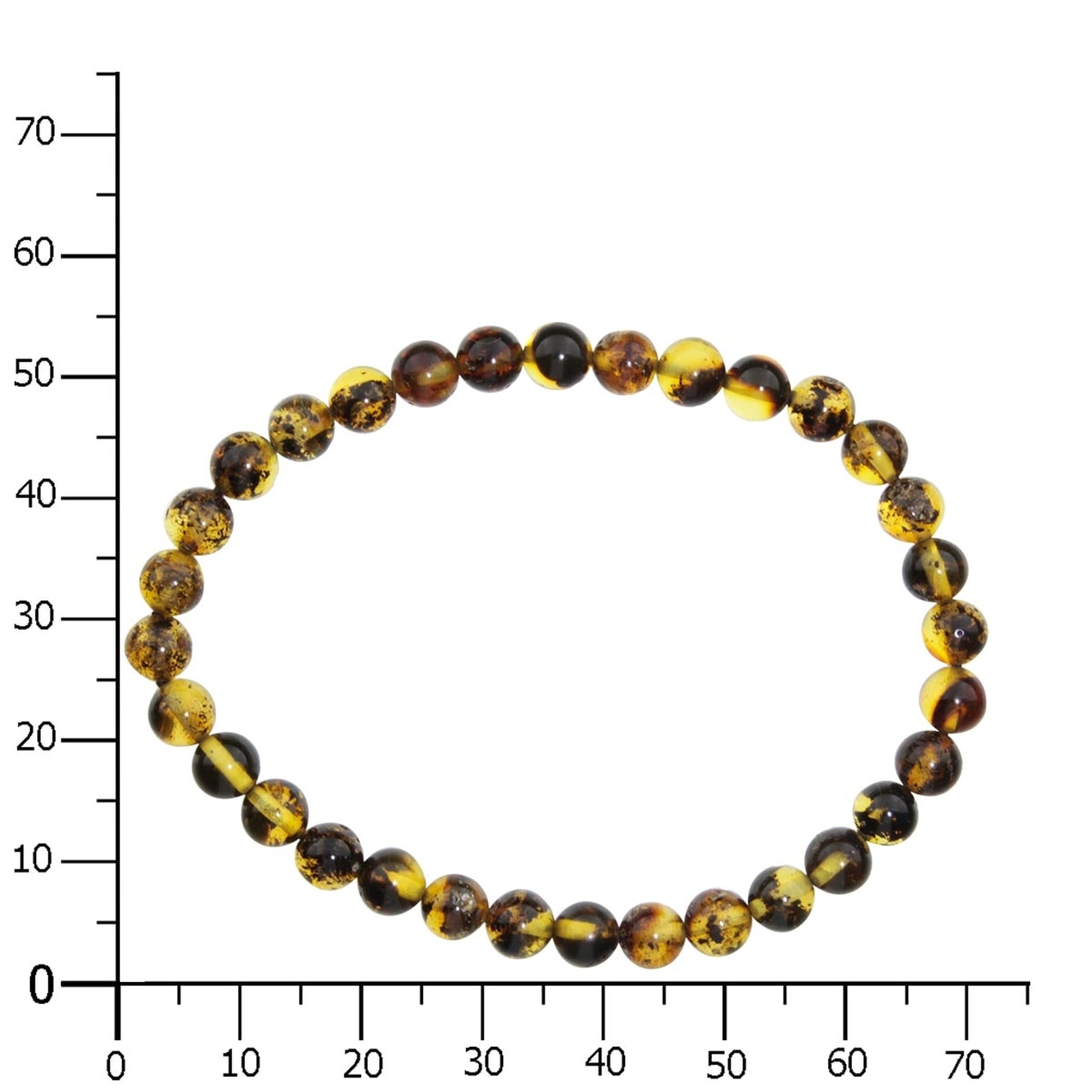OSTSEE-SCHMUCK Armband »- Kugel 6 mm - Bernstein -,«