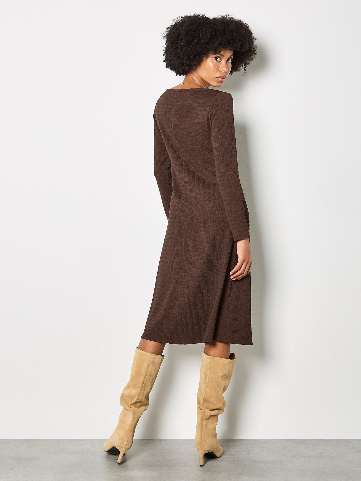 Apricot Midikleid »Midikleid« aus strukturiertem Jersey