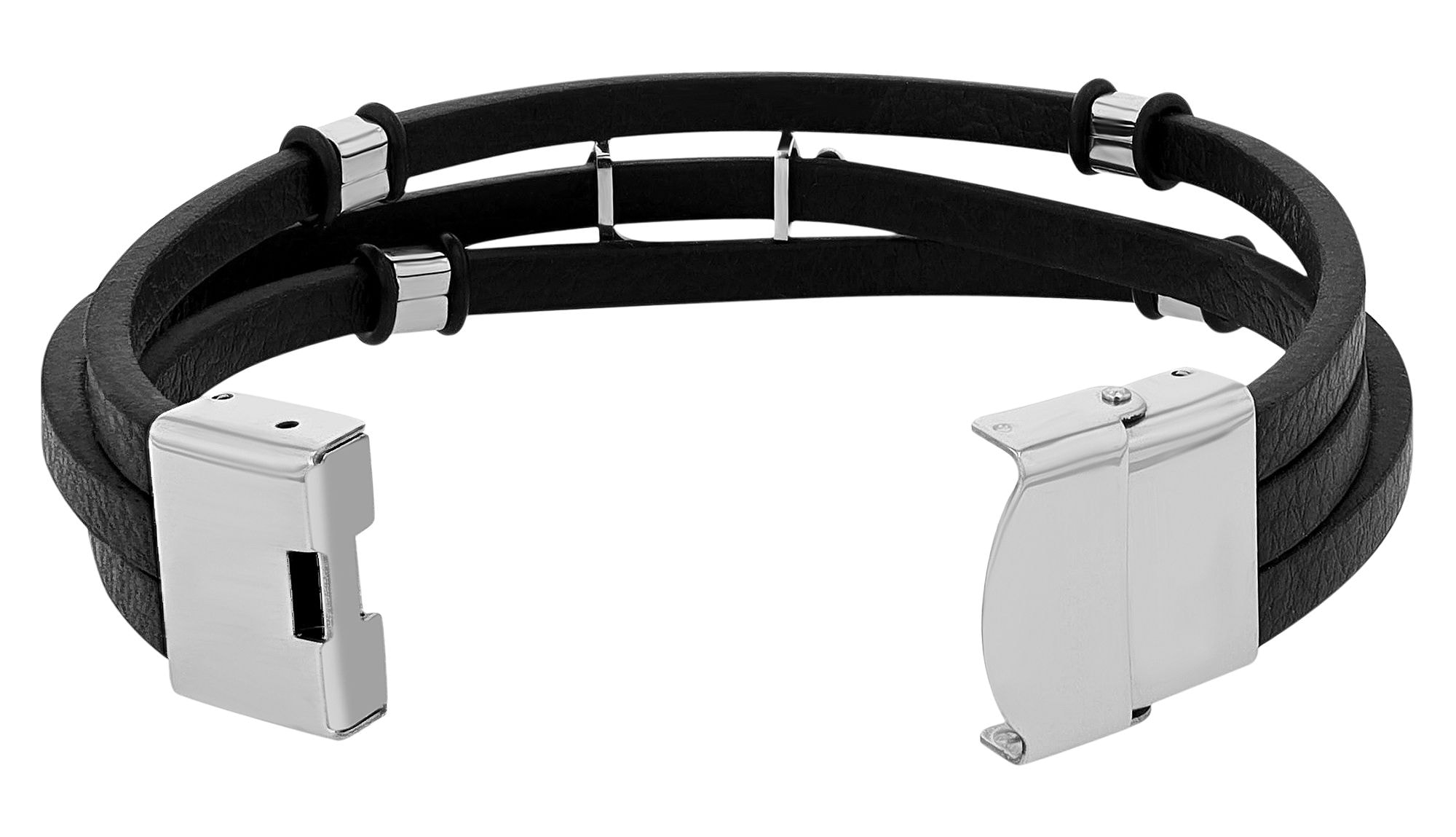 Adelia´s Lederarmband »Unisex Armband ¿ Lederarmband aus Leder 21,5 cm«