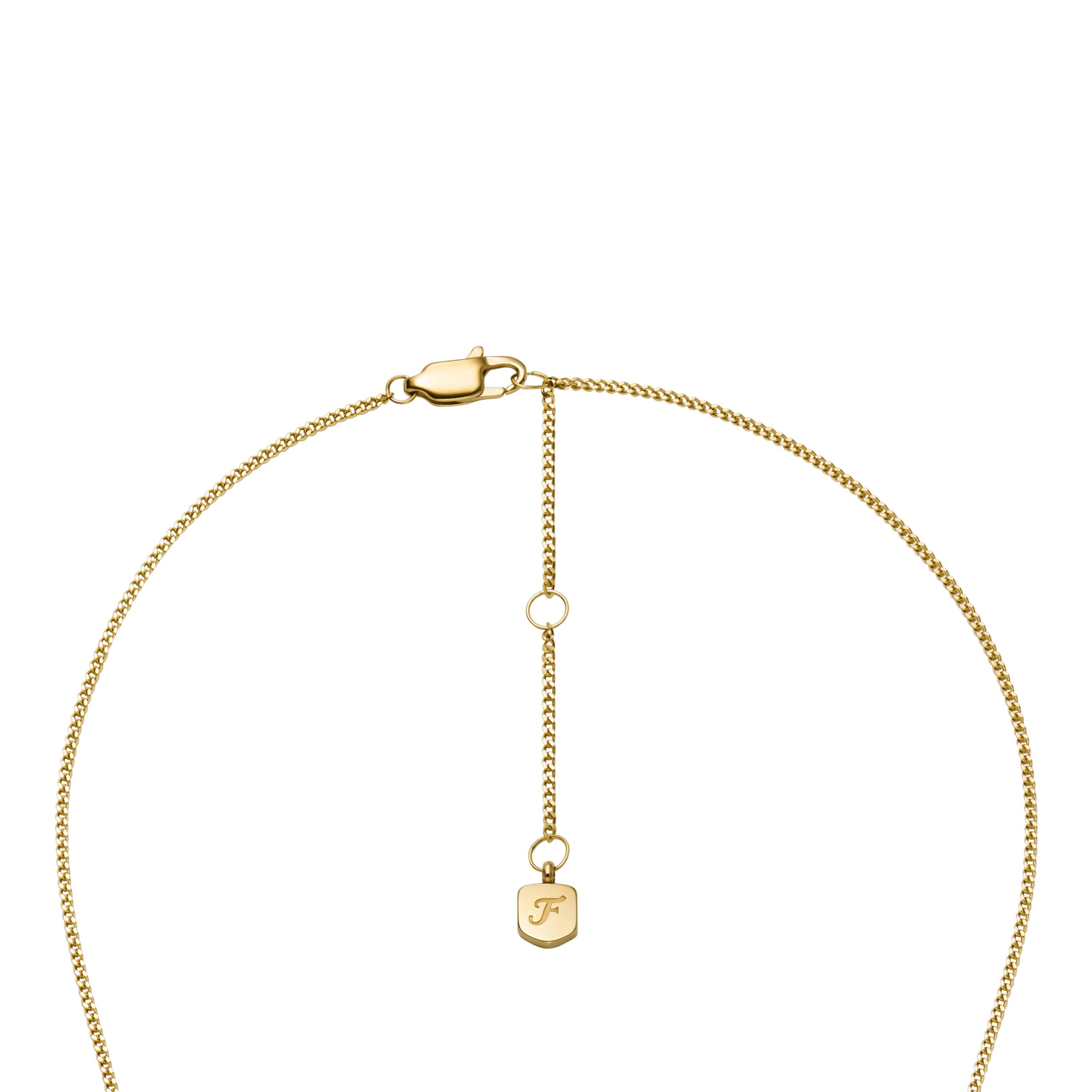 Fossil Kette mit Anhänger »Schmuck Geschenk Edelstahl HARLOW«