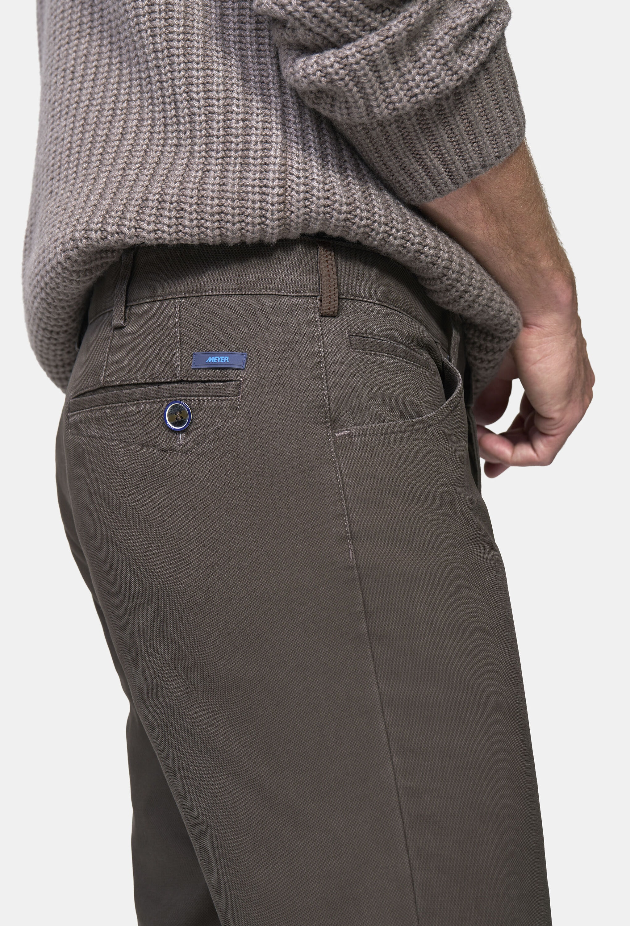 MEYER Chinohose »Dublin 9-3009«  in hochelastischer moderner Micro Struktur