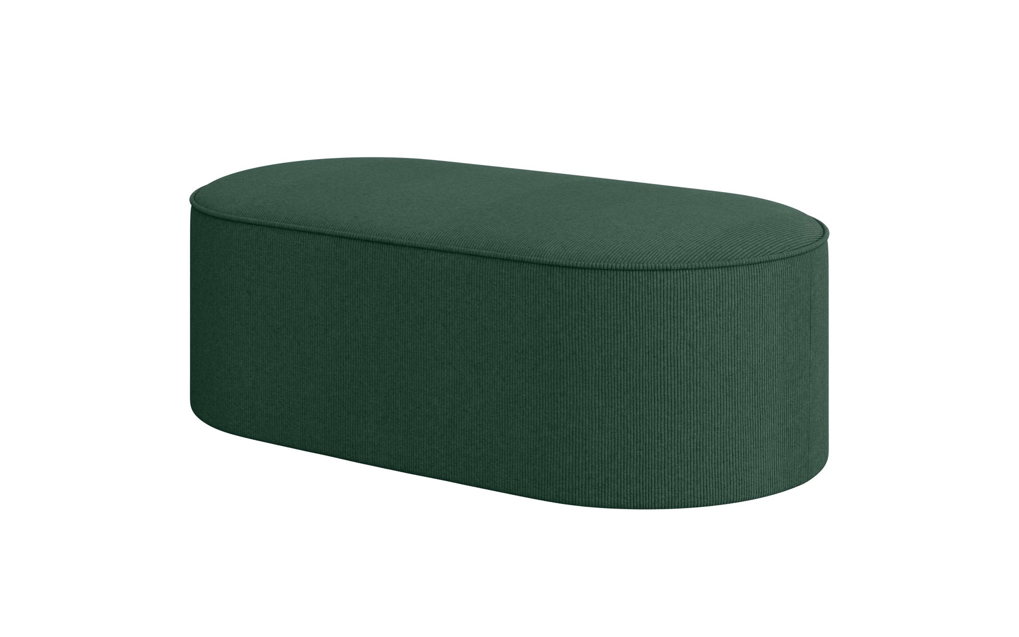 OTTO home Polsterhocker »EIVIND Sitzhocker, Maße: B/T/H: 142/70/48 cm« auch in Bouclé und Feincord, mit Wellenunterfederung