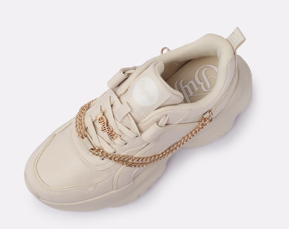 Buffalo Plateausneaker »Bliss Chain«  Halbschuh, Schnürschuh, Chunky Sneaker mit Zierkette