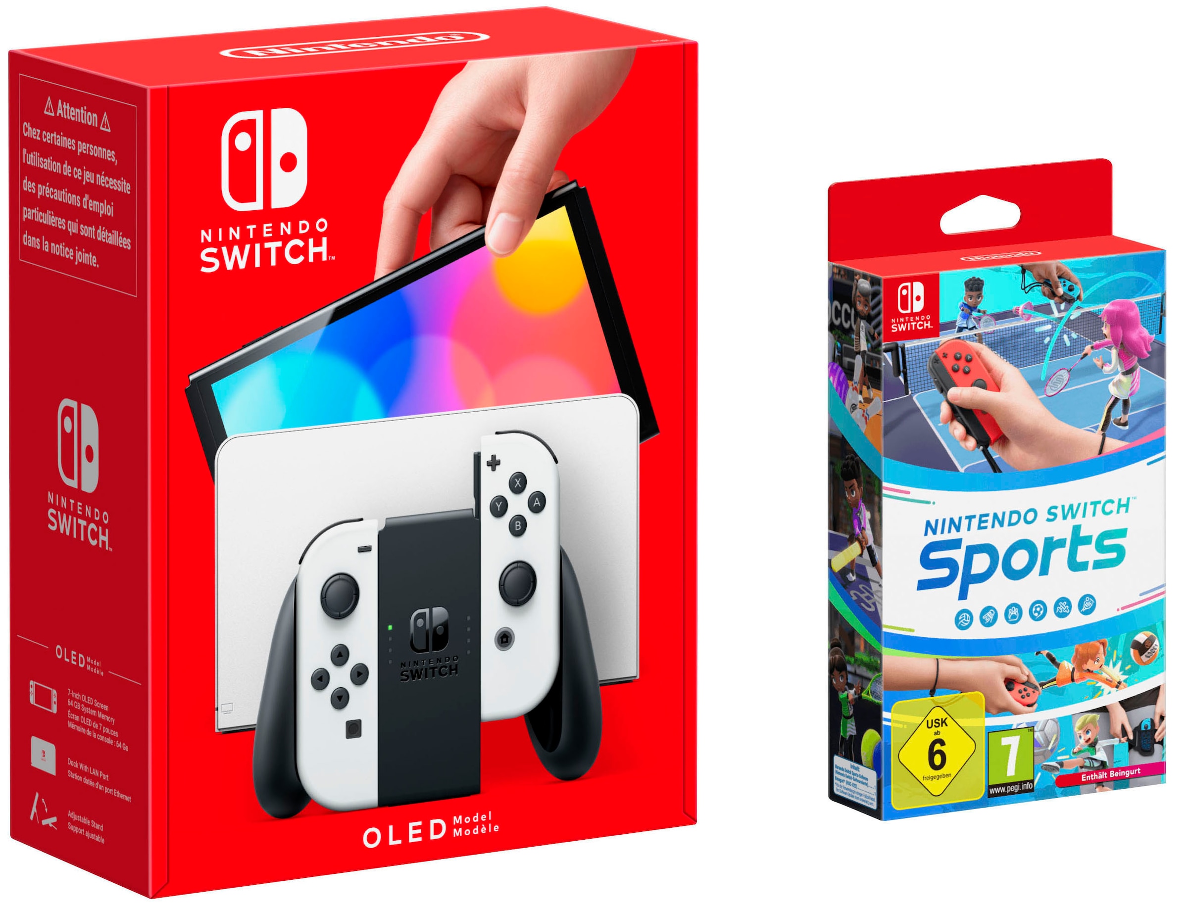 Nintendo Switch Spielekonsole, OLED-Modell, inkl. Switch Sports