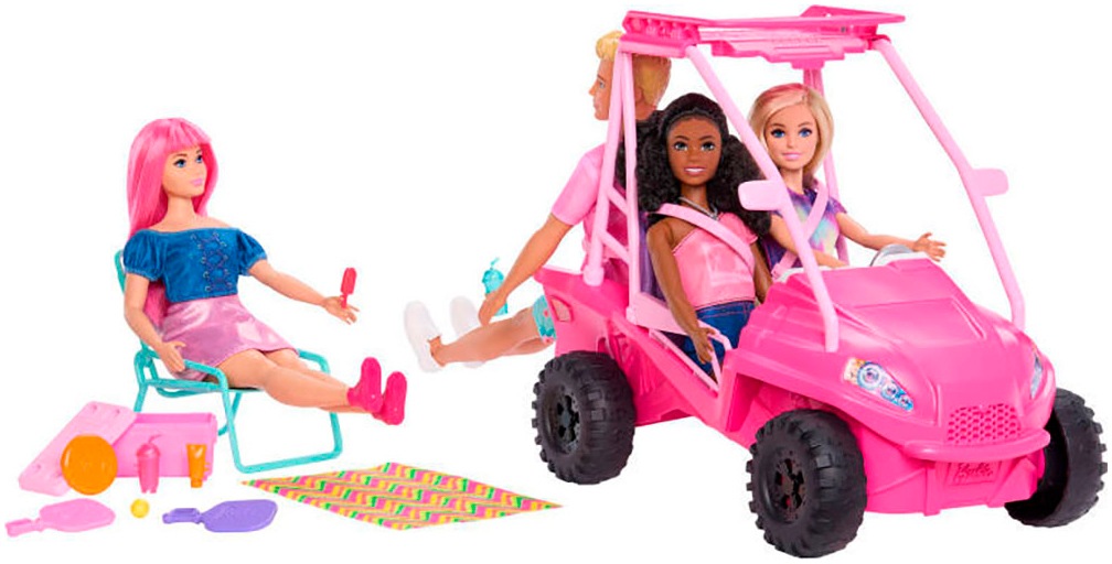 Barbie Spielzeug-Auto »Barbie Mysteries: Mission Strand Ultimativer Strand-Buggy«