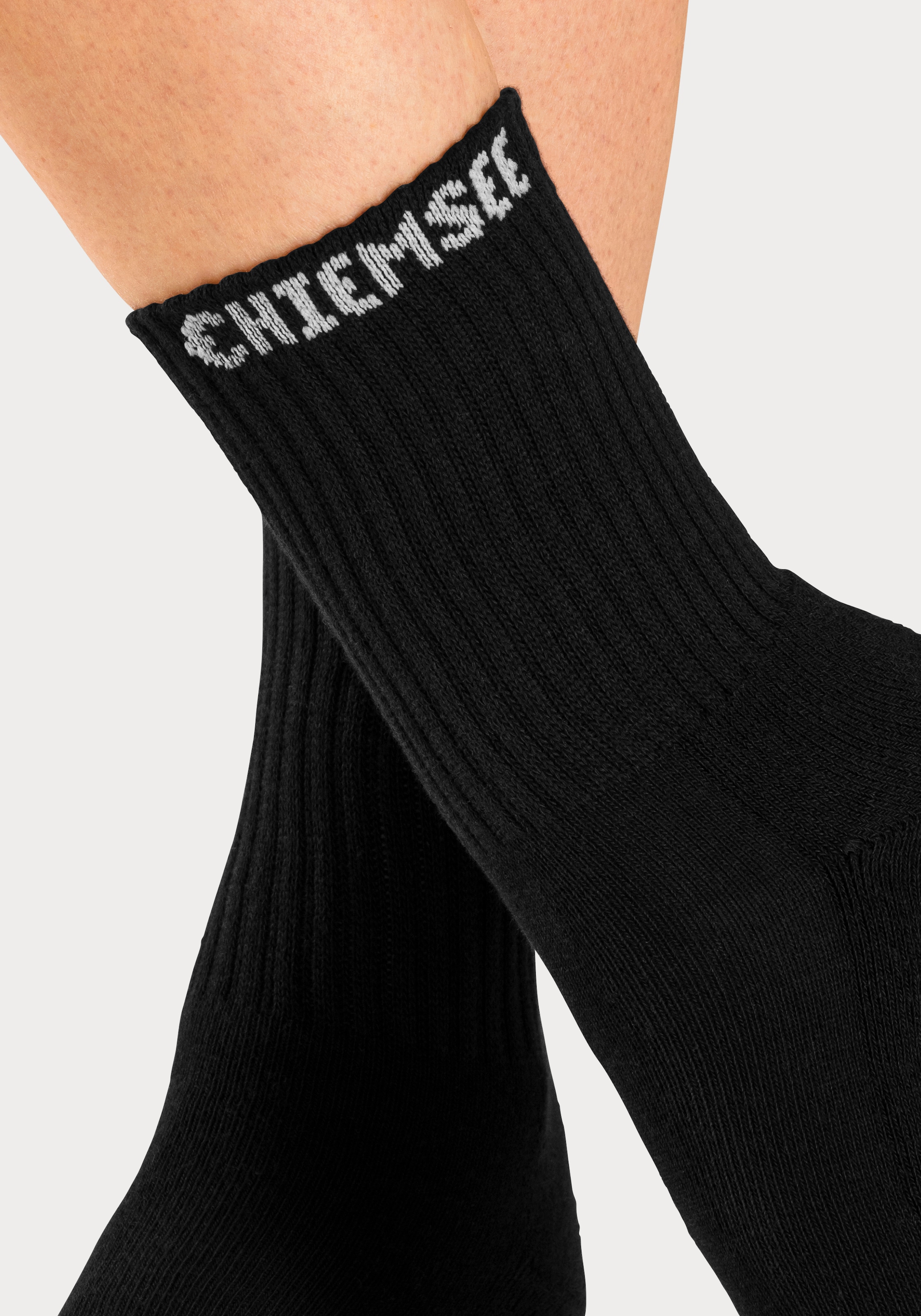 Chiemsee Tennissocken, (Packung, 6 Paar), mit eingestricktem Markennamen