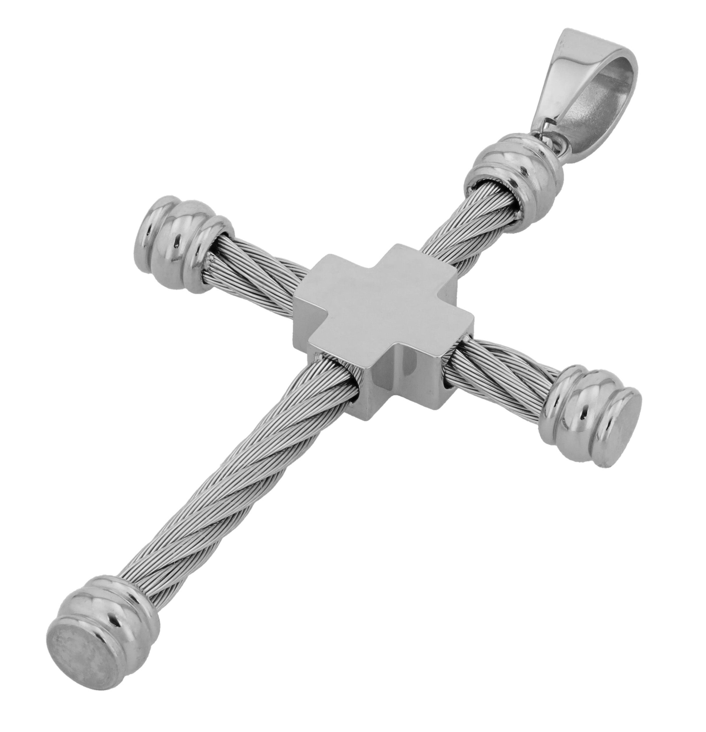 Adelia´s Kreuzanhänger »Unisex Anhänger ¿ Kreuz Kreuzanhänger aus Edelstahl«