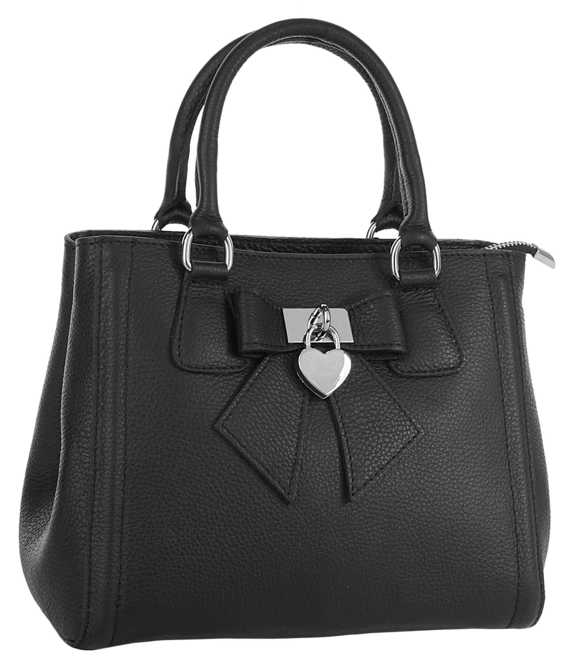 Cluty Henkeltasche »CLUTY Damen Handtasche SOLCUORE echt Leder, Made in Italy« echt Leder, Made in Italy