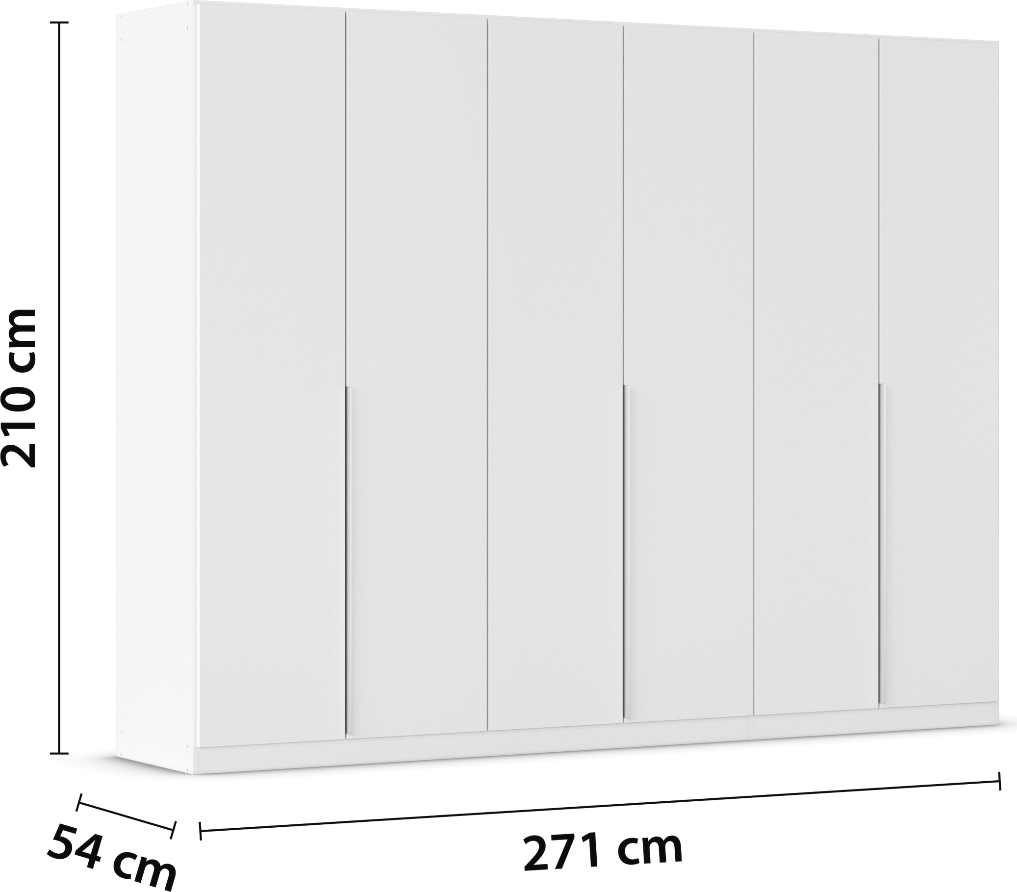 rauch Drehtürenschrank »Kleiderschrank Schrank Garderobe AGORDO TOPSELLER Schlafzimmer«, (in zwei Griff-Farben mit Dekor- oder Hochglanzfront), durchdachte Innenausstattung, in 6 Breiten und 2 Höhen MADE IN GERMANY