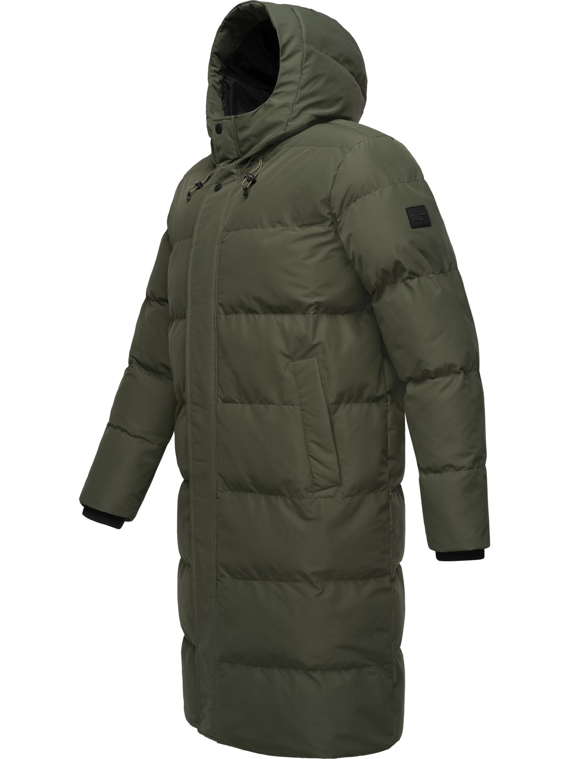 Ragwear Steppmantel »Wintermantel Nordwey«, Warmer Herren Wintermantel mit verstellbarer Kapuze