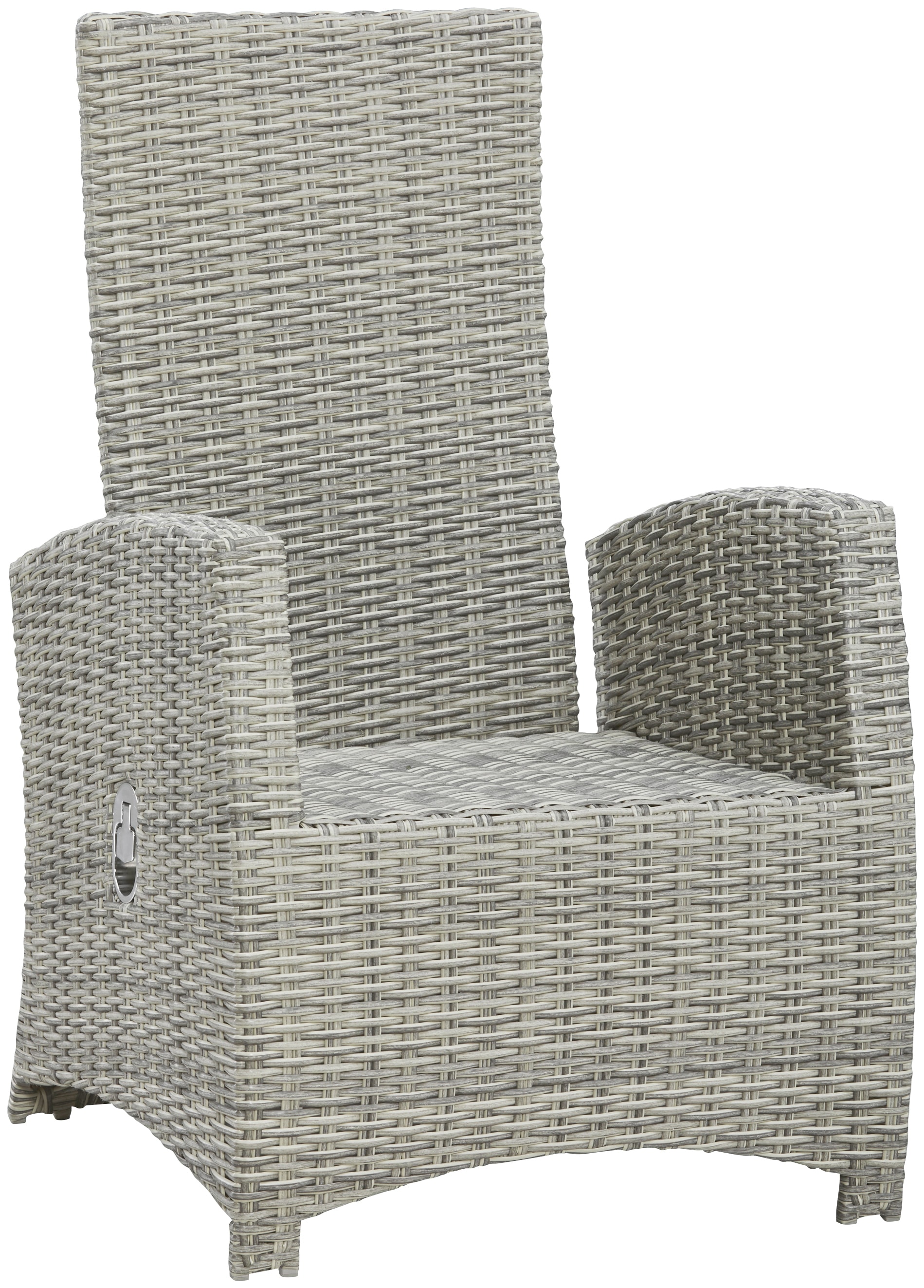 KONIFERA Garten-Essgruppe »Monaco«, (Set, 17 tlg., 6x Sessel, 2x Hocker, 1x Tisch 200x100x74cm, inkl. Auflagen), Polyrattan, Aluminium, Rückenlehne verstellbar