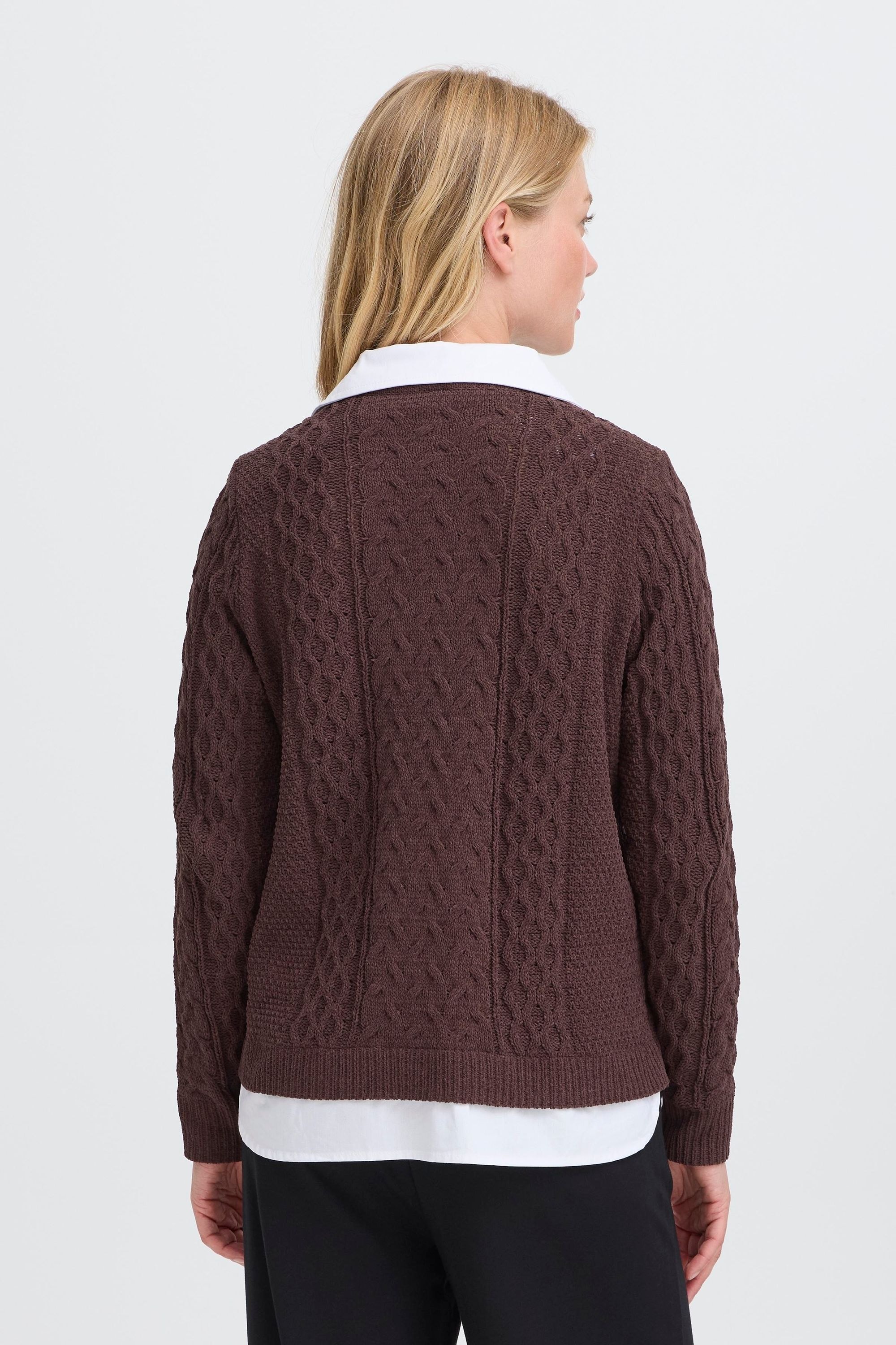 OXMO Strickfleece-Pullover »Strickpullover OXFSANVI PU 1«