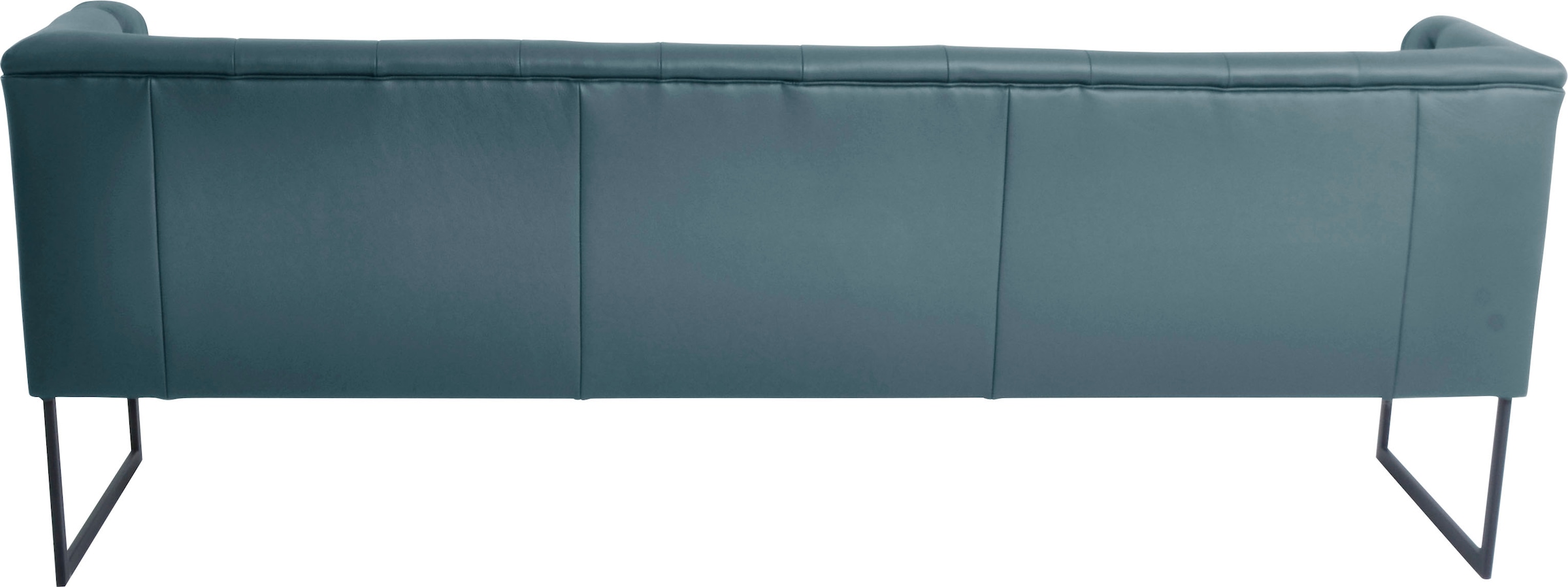 K+W Komfort & Wohnen Polsterbank »Creso« im modernen Chesterfield-Look, mit schwarzen Kufenfüßen