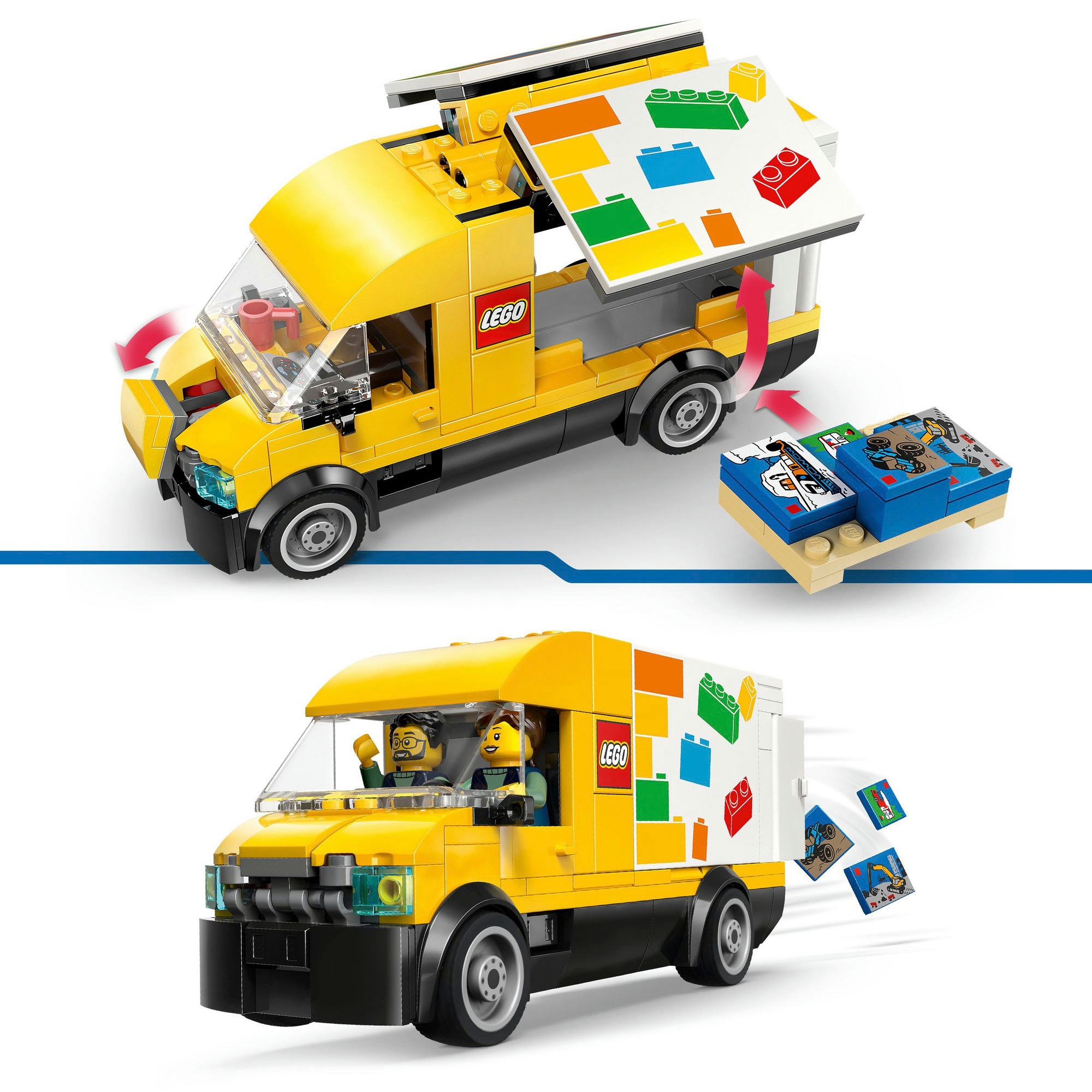 LEGO® Konstruktionsspielsteine »Der LEGO Lieferwagen (60500), LEGO City« Made in Europe