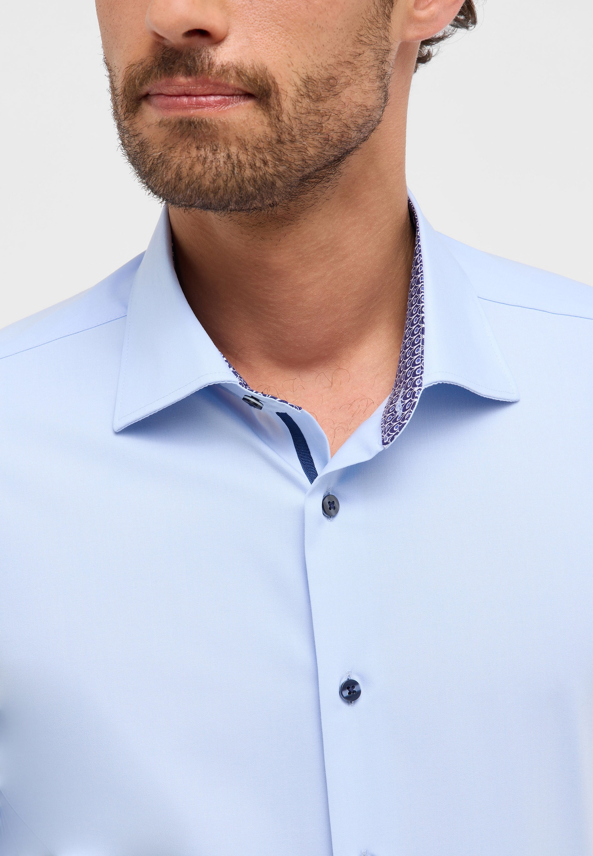 Eterna Langarmhemd »SLIM FIT« NON IRON (bügelfrei)