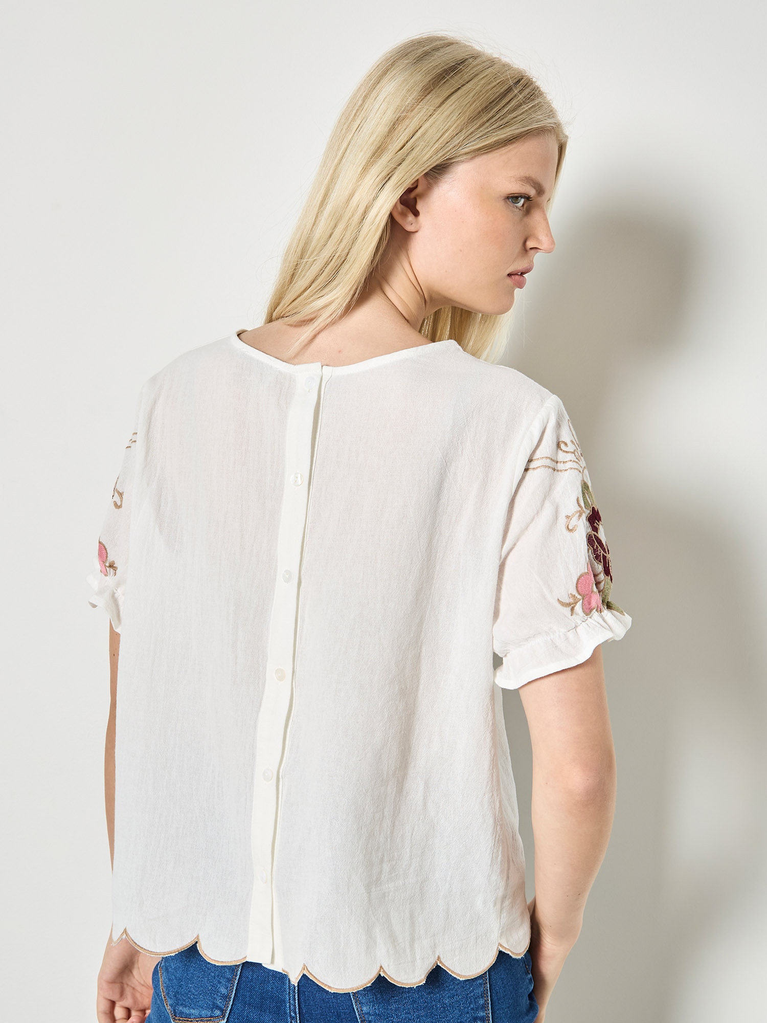 Apricot Spitzentop »Top« mit Rüschenärmeln
