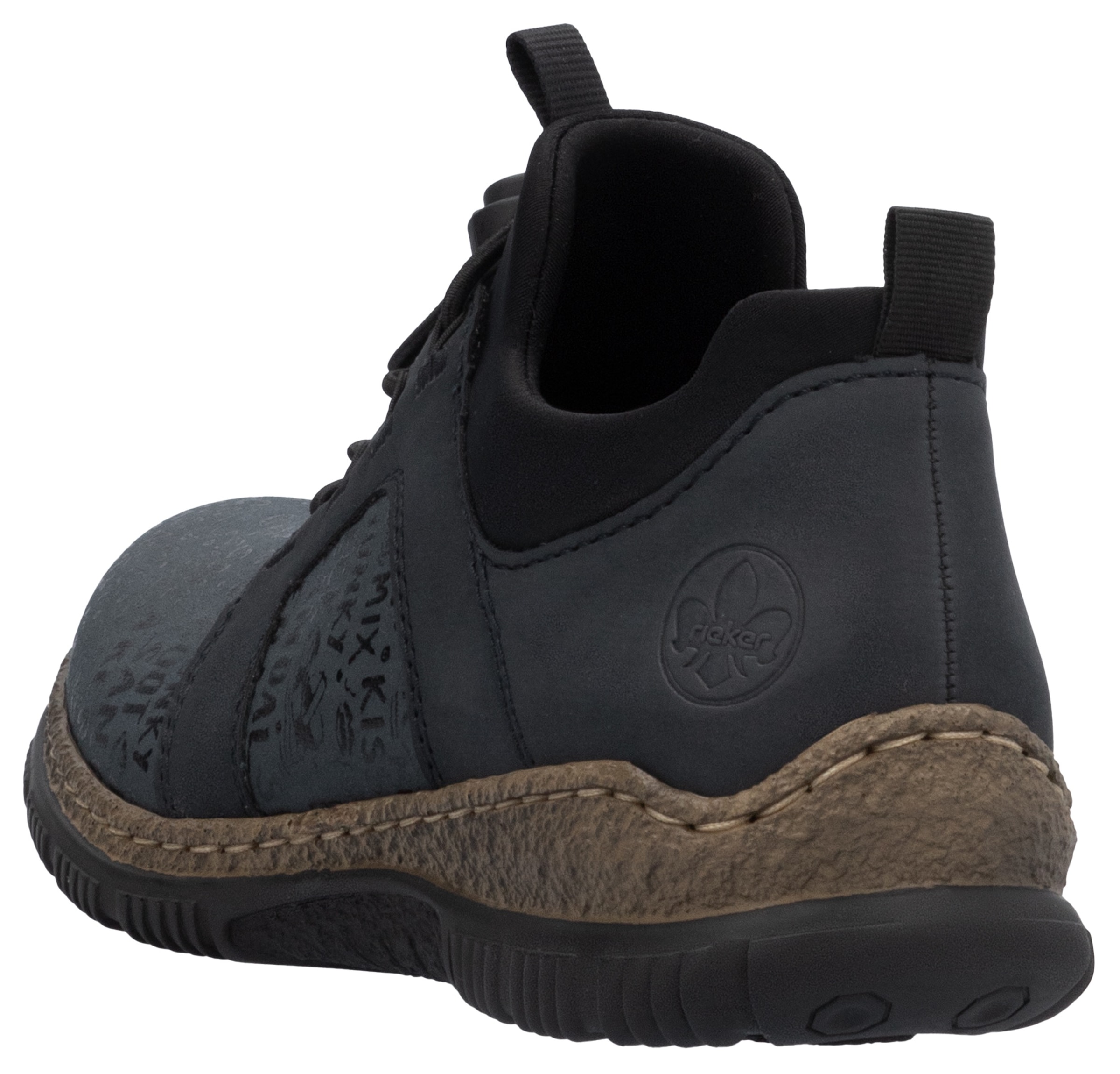 Rieker Slip-On Sneaker, Schlupfschuh, Freizeitschuh, Halbschuh mit praktischen Anziehlaschen