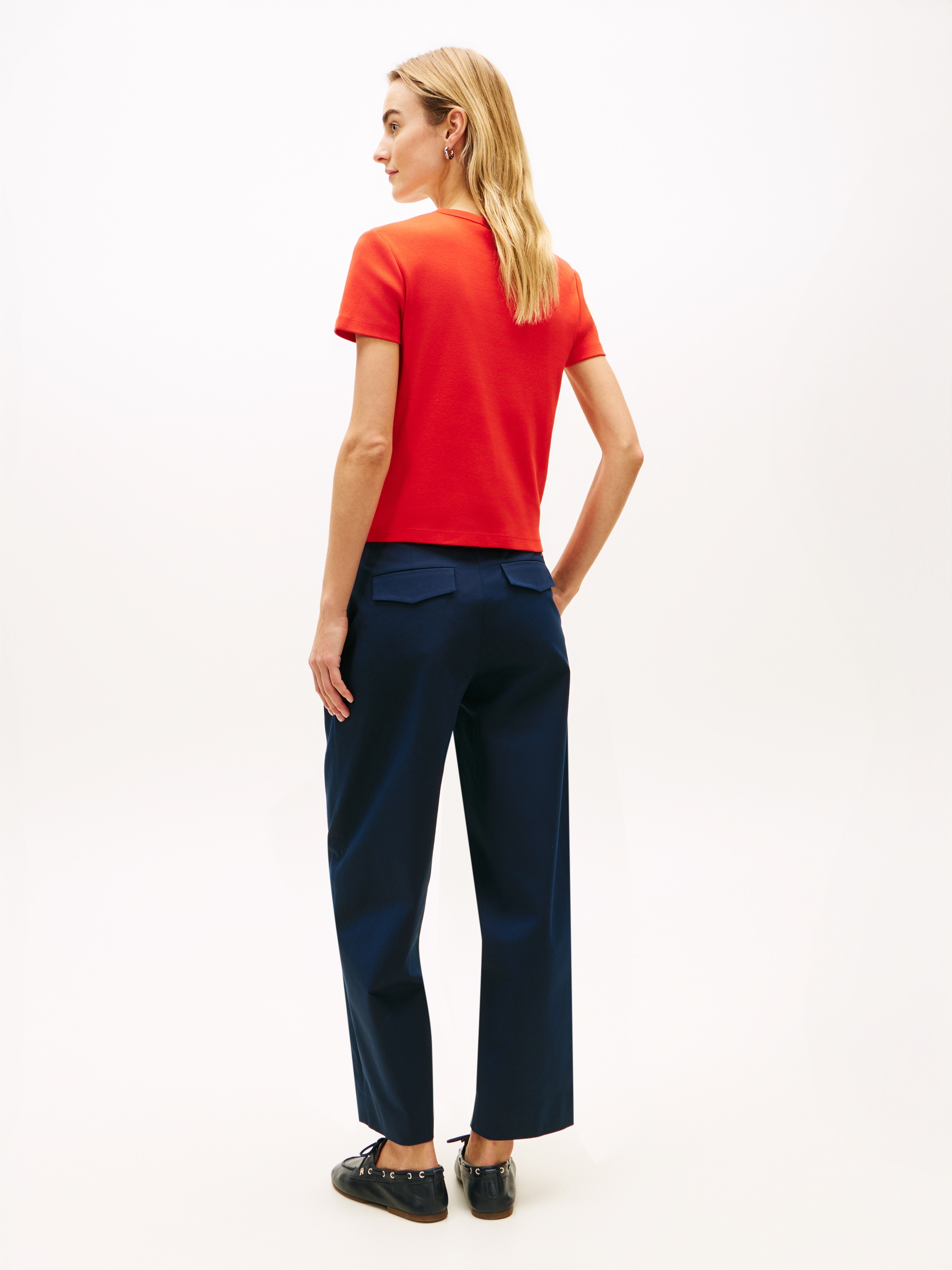 Tommy Hilfiger Kurzarmshirt »GOLD BUTTON SLIM SS TEE«