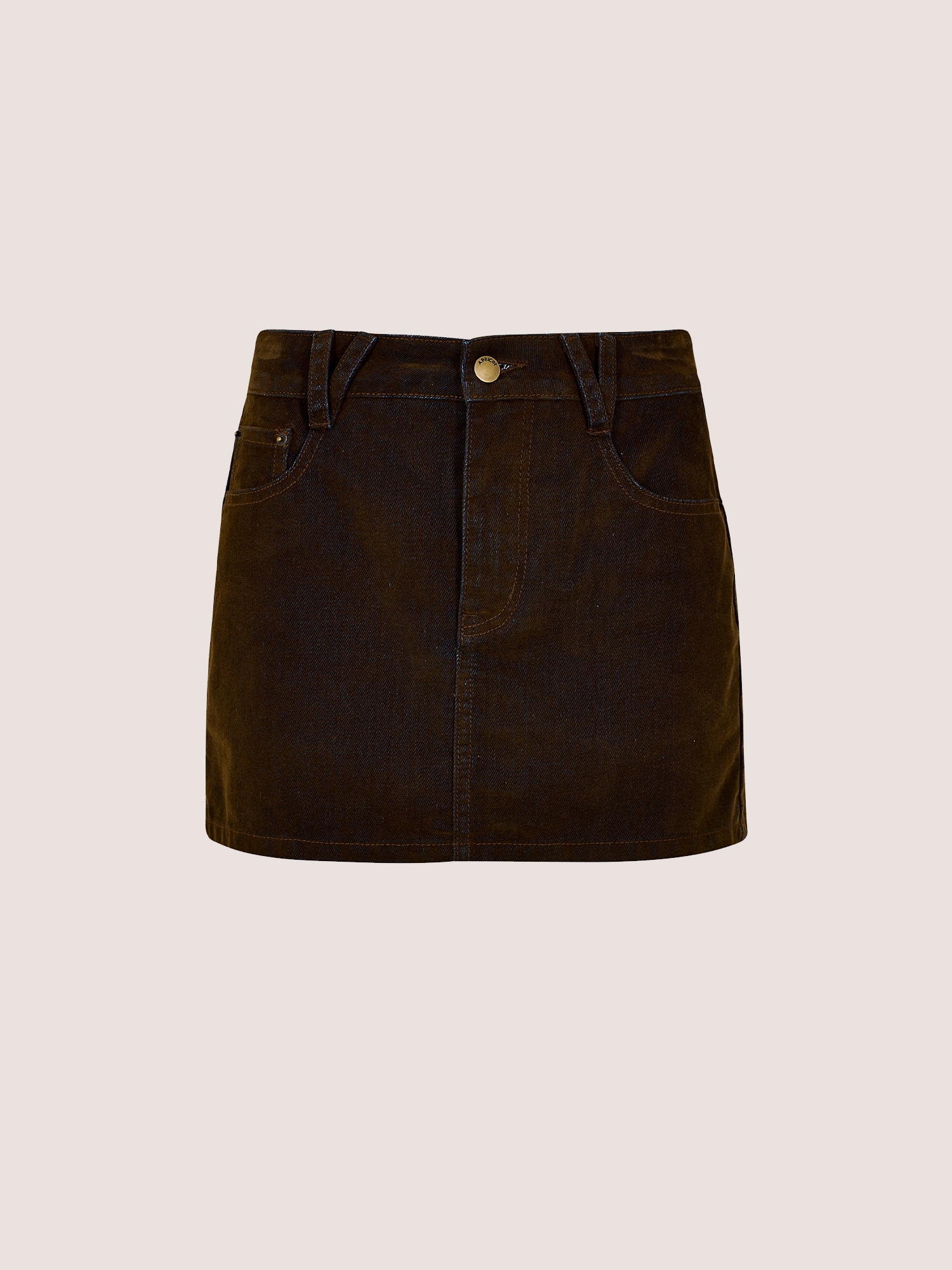 Apricot Minirock »Skort aus Samt-Denim« mit Taschen