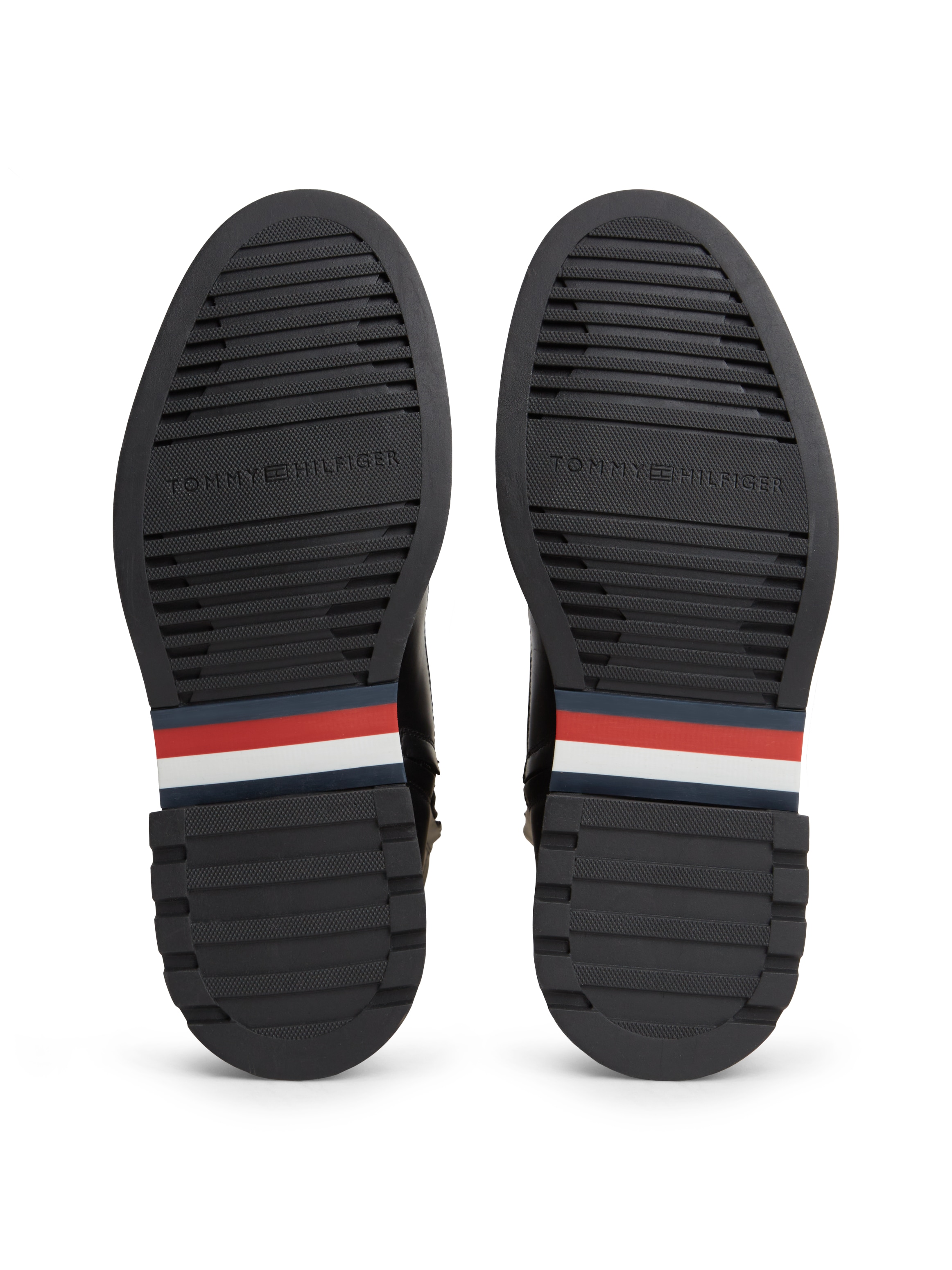 Tommy Hilfiger Schnürstiefelette »CORPORATE CASUAL LTH  BOOT«  Blockabsatz, Schnürboots mit dezenten Ziernähten