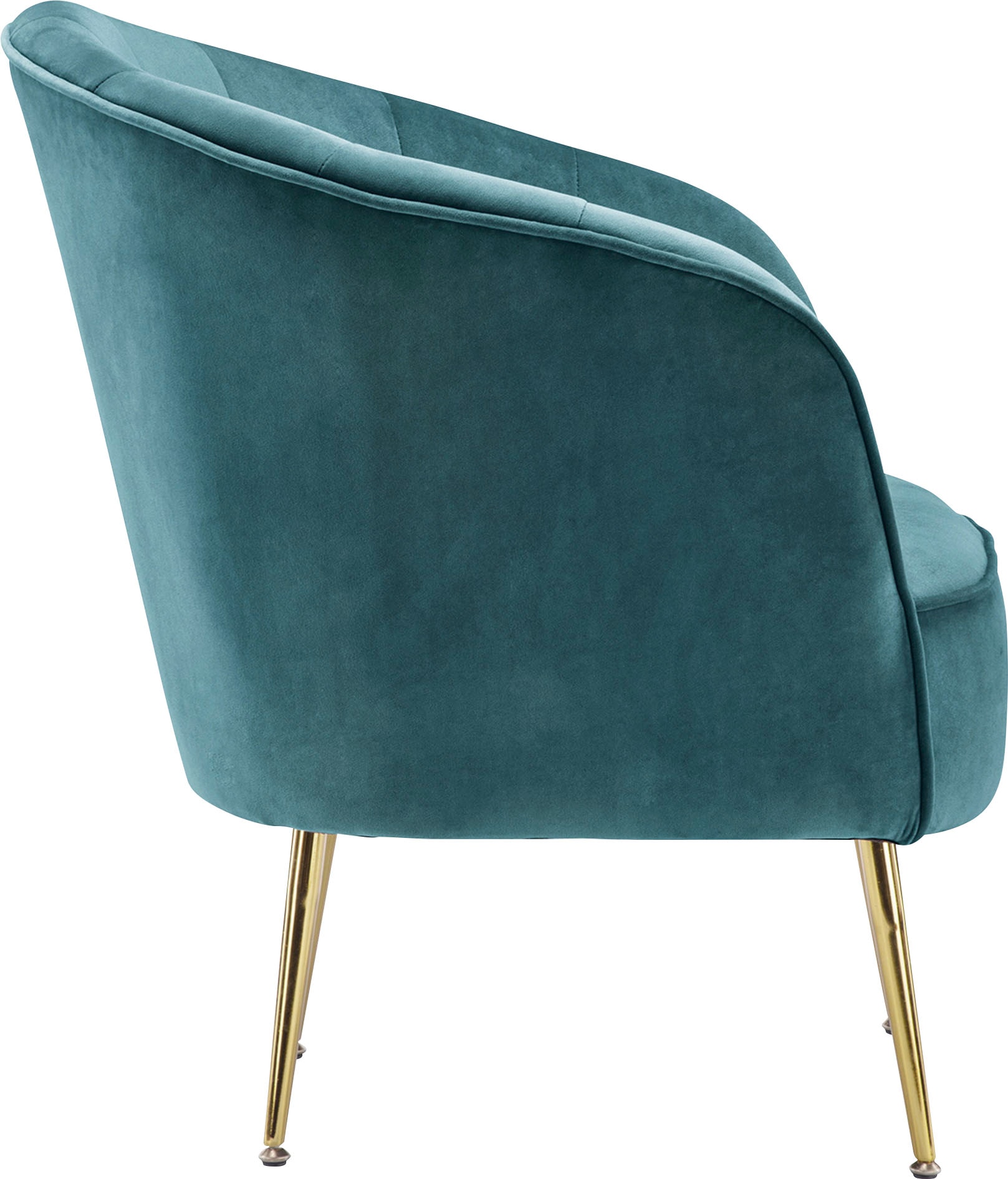 Kayoom Sessel »Poola 100, gemütlicher Cocktail-Sessel, edler Samtbezug«, (1 St.), samtweich, gesteppt, gemütlich, tiefe Sitzhöhe von 79cm