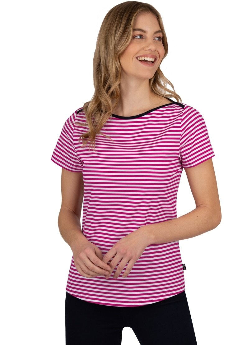 in bei T-Shirt Trigema bestellen OTTO »TRIGEMA T-Shirt verschiedenen Geringeltes Farben«