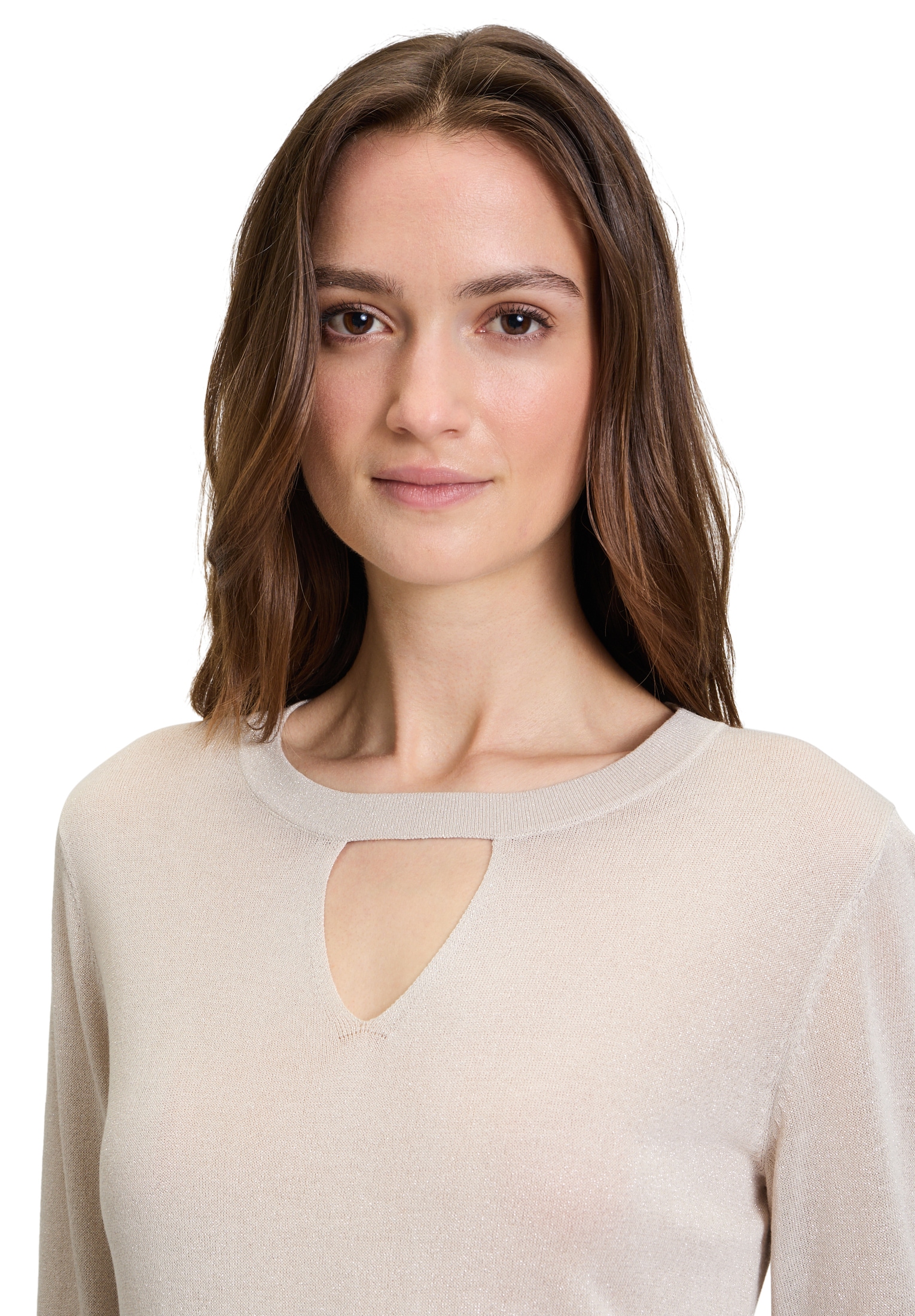 Betty&Co Strickpullover »Strickpullover mit Lurexfaden«