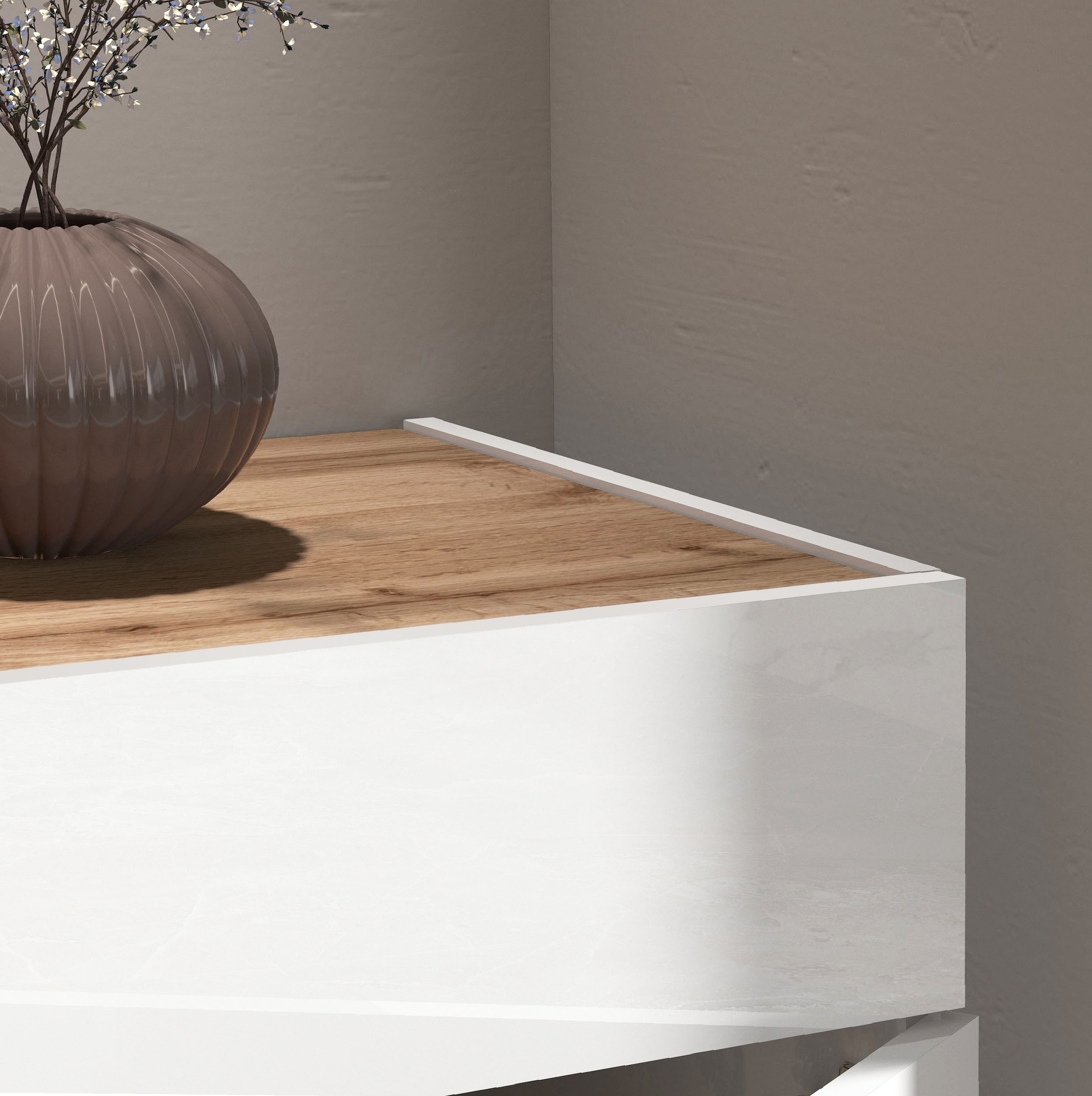 INOSIGN Sideboard »Garda, Kommode, Schrank, Kredenz«, 2 Türen, 1 Schublade,grifflos Breite 80,9 cm