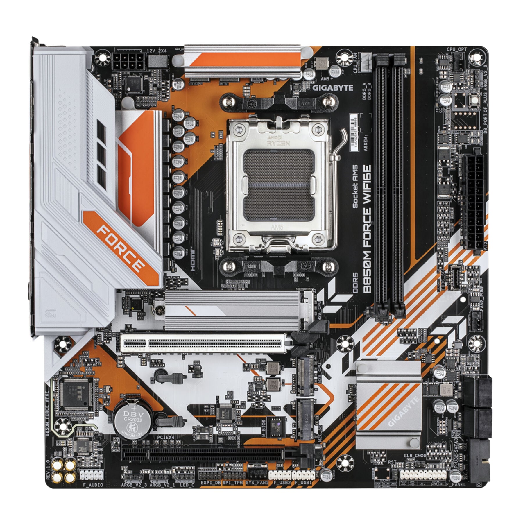 Gigabyte Mainboard »B850M FORCE WIFI6E Mainboard – Unterstützt AMD Ryzen 9000 Serie Prozes«