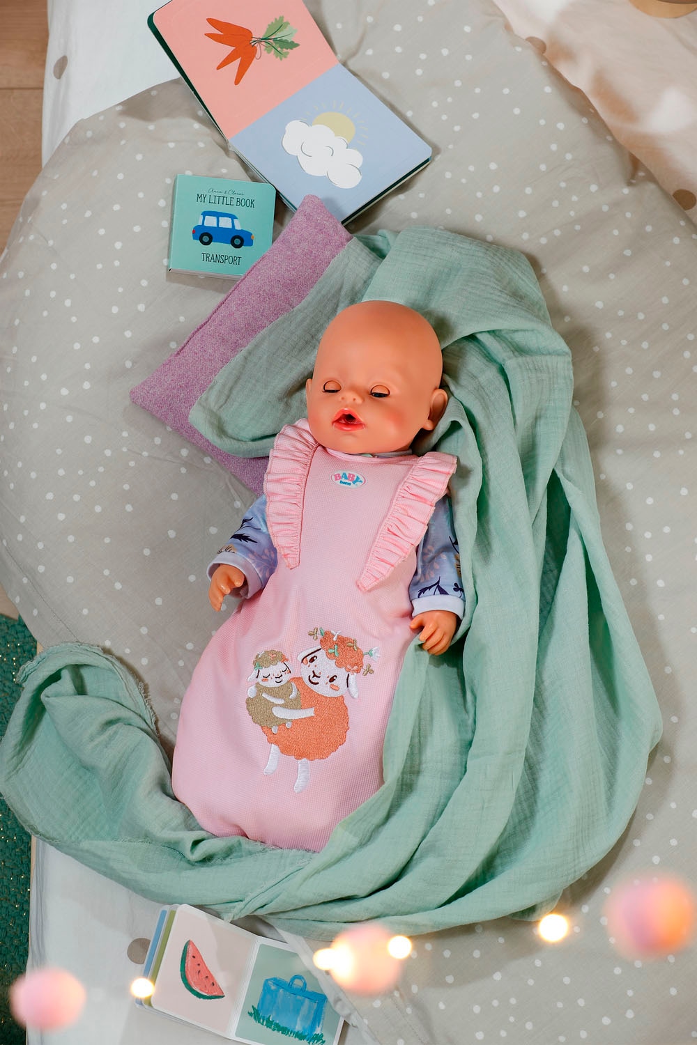 Baby Born Puppen Schlafsack »Schlafsack Blumen«