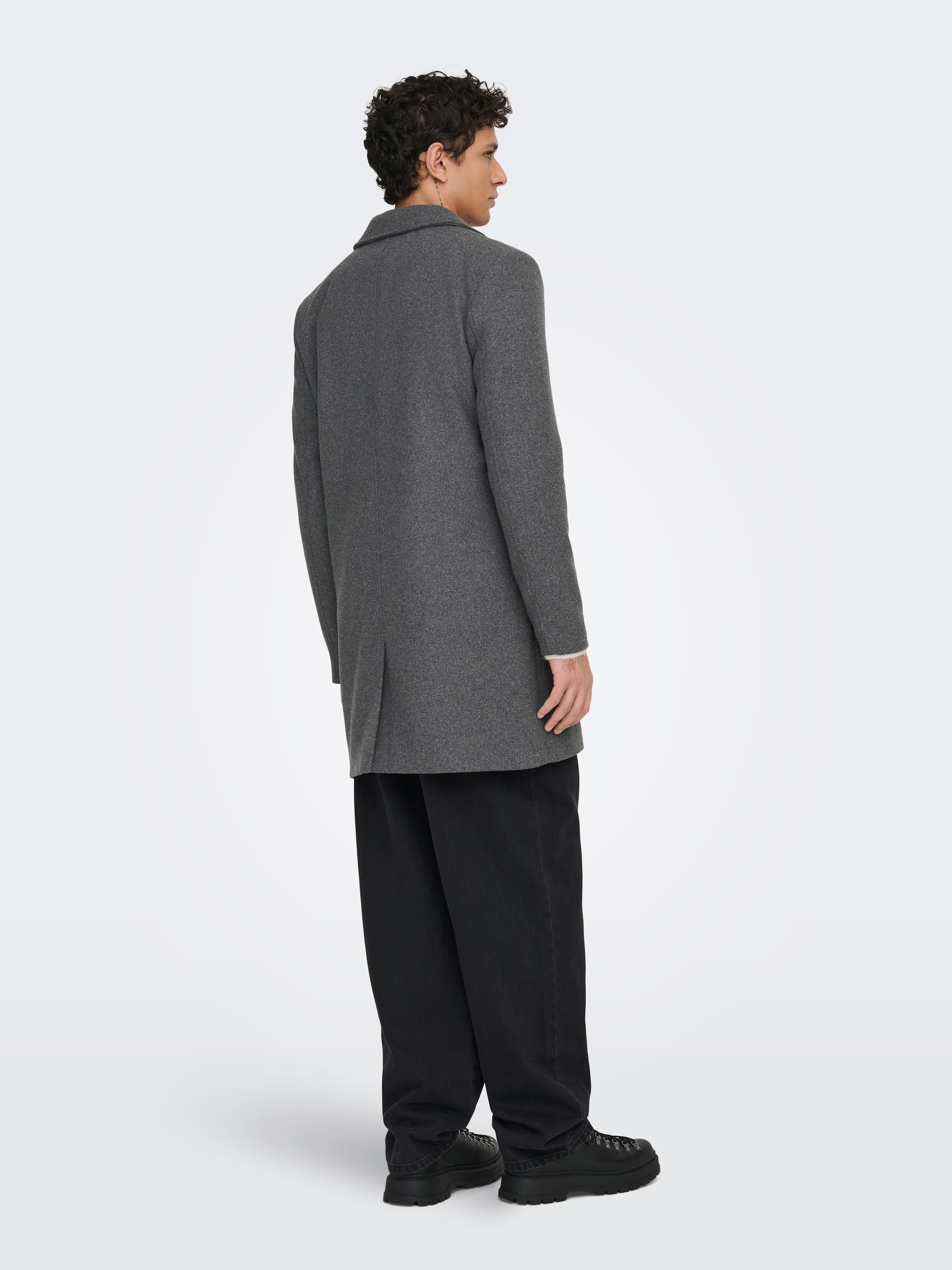 ONLY & SONS Langmantel »ONSMATTHEW WOOL COAT OTW NOOS«, mit Wolle
